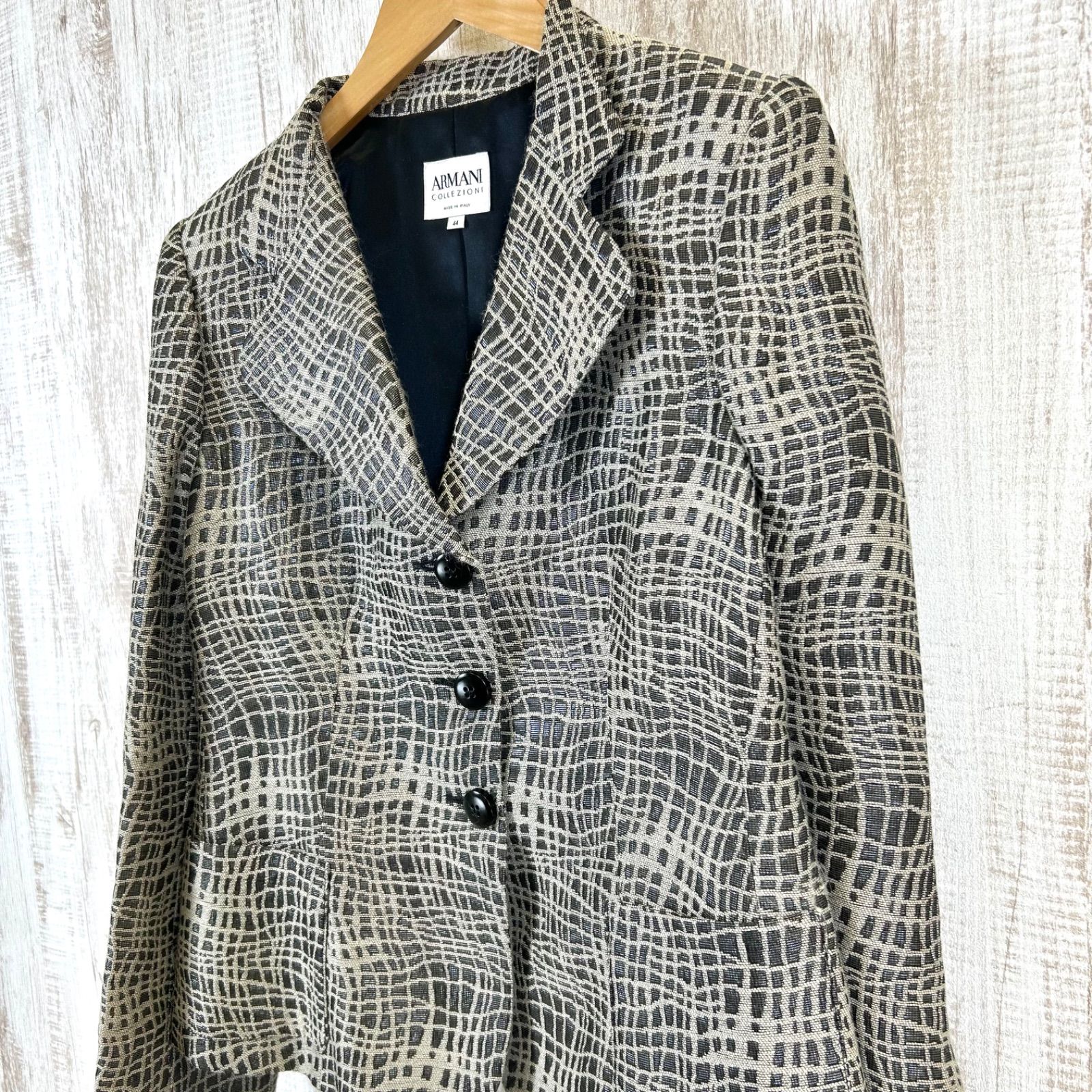美品 ARMANI COLLEZIONI アルマーニコレツィオーニ チェック 総柄