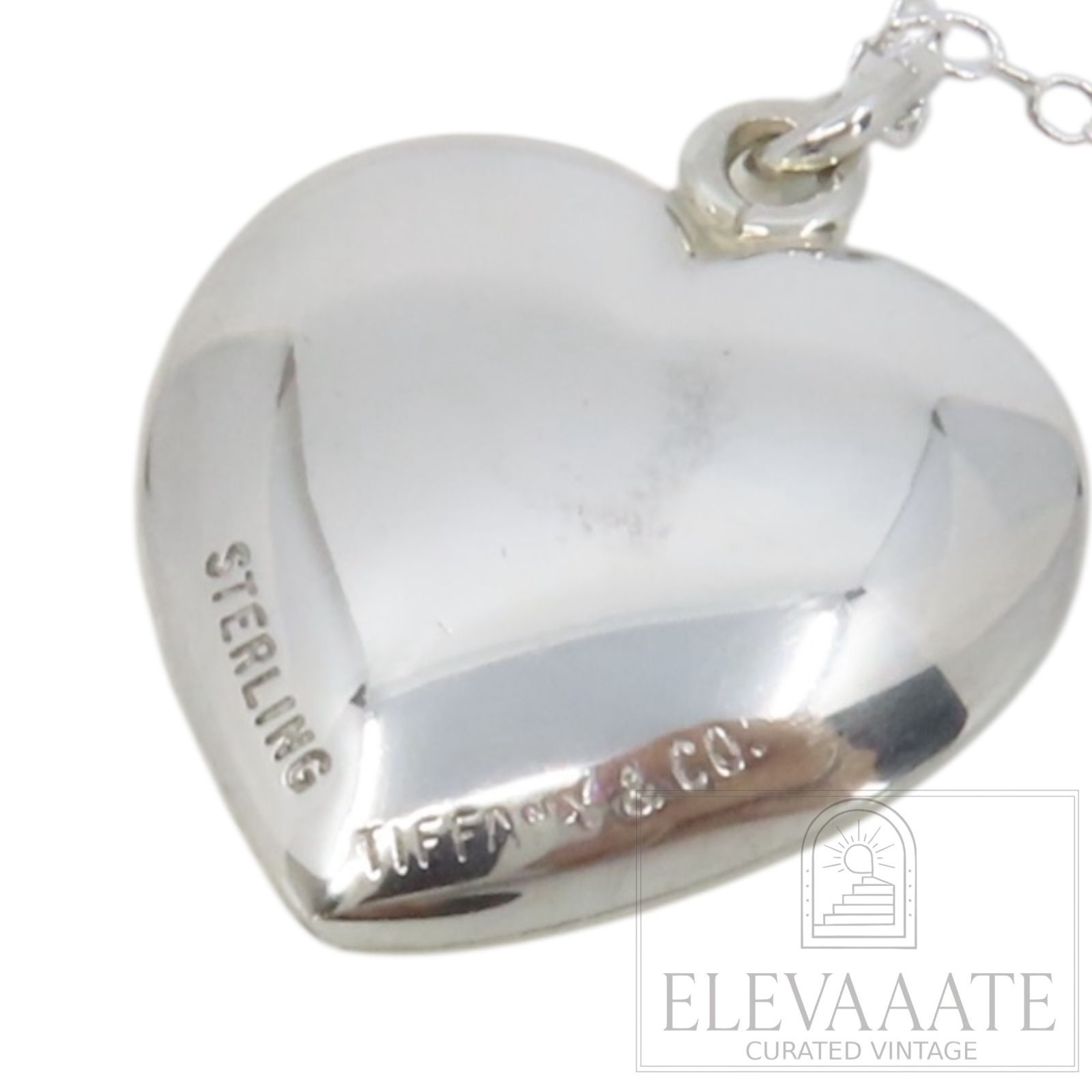 希少 美品 Tiffany&Co. ヴィンテージ ティファニー ボリューム ハート