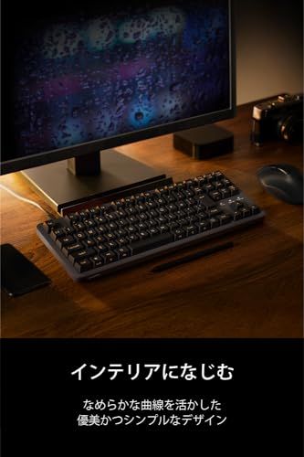  エレコム メカニカルキーボード Leggero 有線 テンキーレス Nキーロールオーバー対応 5000万回高耐久スイッチ採用 赤軸 グレー TK- |EC d 4 b 1 e c 0 その他 キッチン 食器