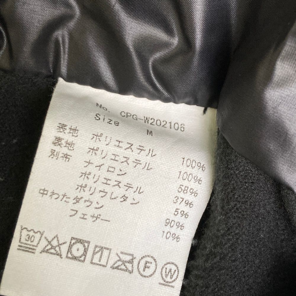 サイズ：M CPG GOLF シーピージーゴルフ ノースリーブ ダウン切替