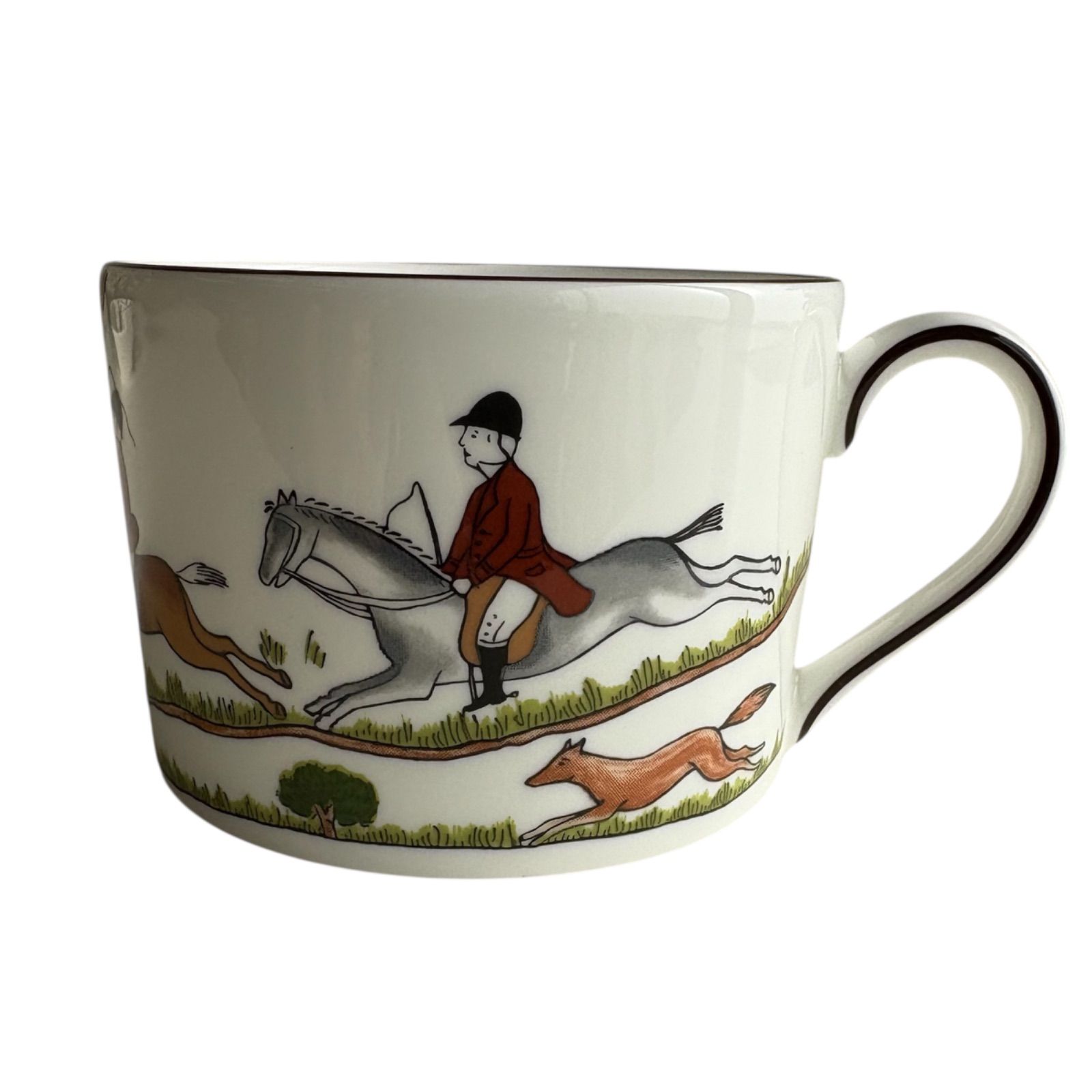 WEDGWOOD ウェッジウッド ハンティングシーン カップ＆ソーサー セット ティーカップ コーヒーカップ 英国 食器 洋食器 クラシック 伝統柄 ボーンチャイナ ブランド食器