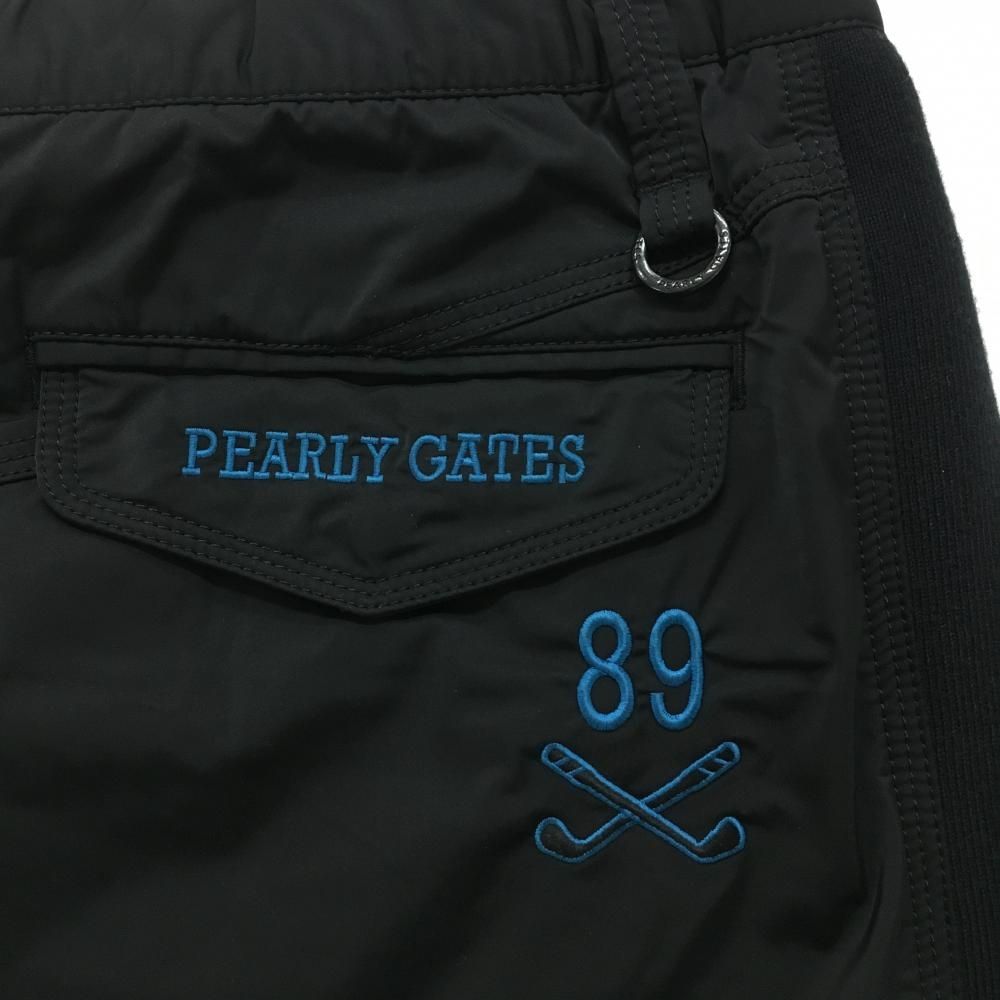 パーリーゲイツ パンツ 黒 裾ドローコード 裏地付き メンズ 6(XL