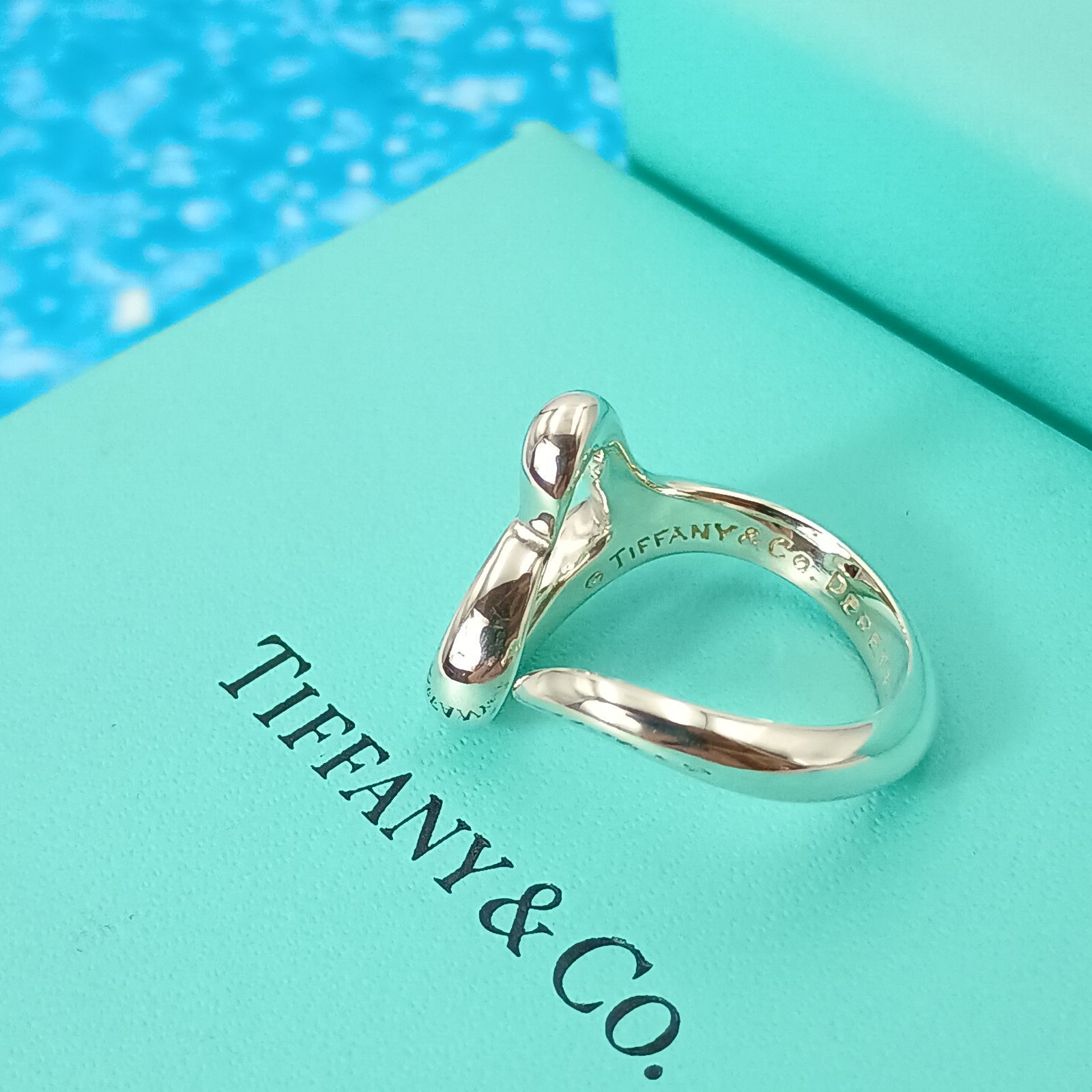 TIFFANY&Co. ティファニー 9号 オープンハート リング 指輪 レディース