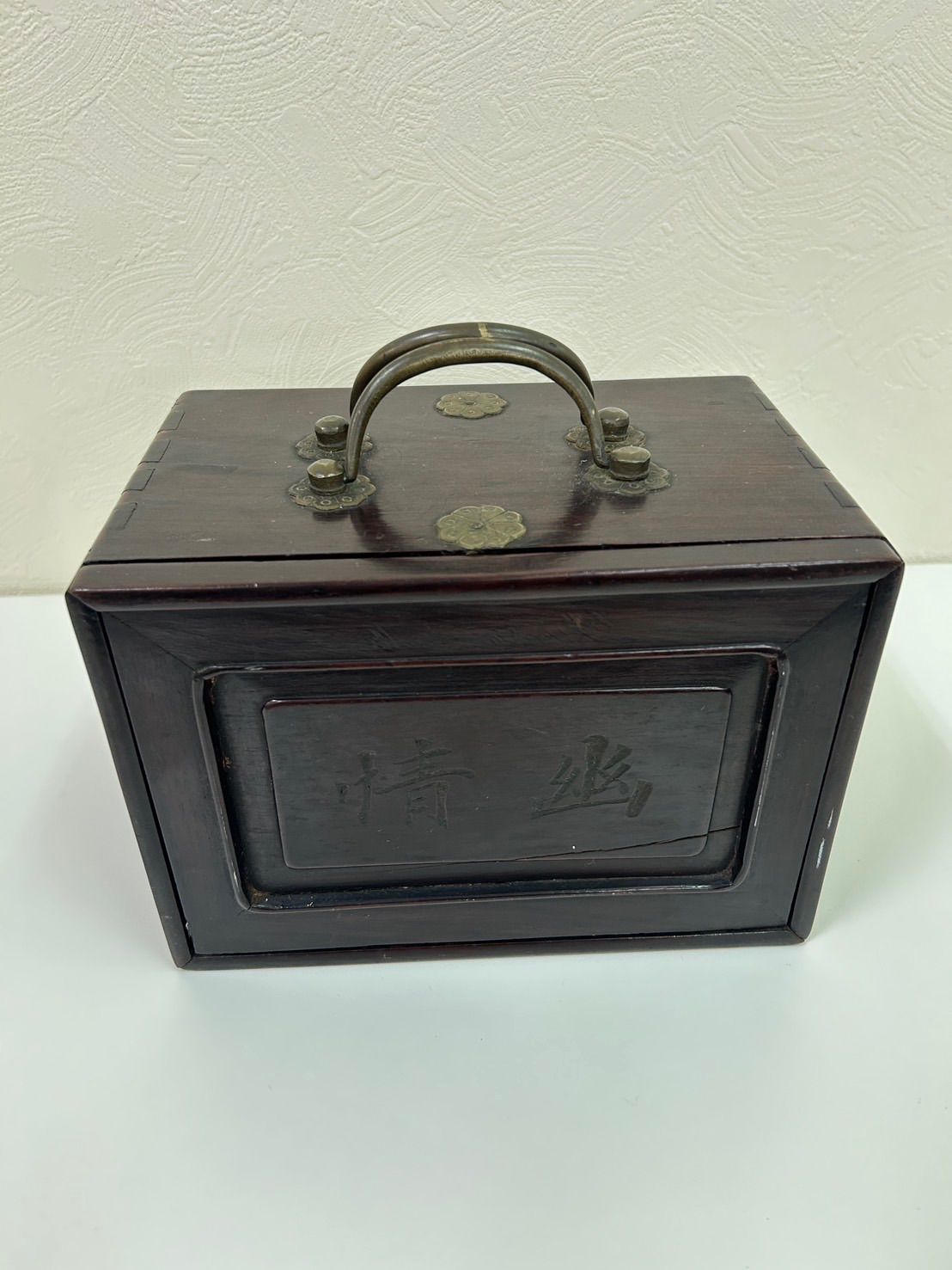 中古品】 中国 麻雀牌セット 竹嵌 骨牌 背竹牌 骨董品 アンティーク