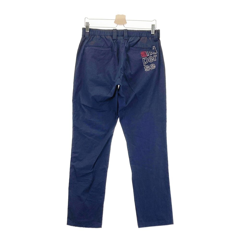 【美品】アンパスィ ネイビー ゴルフパンツ　ＬＬ サイズ：LL AND PER SE アンパスィ ストレッチパンツ ネイビー系