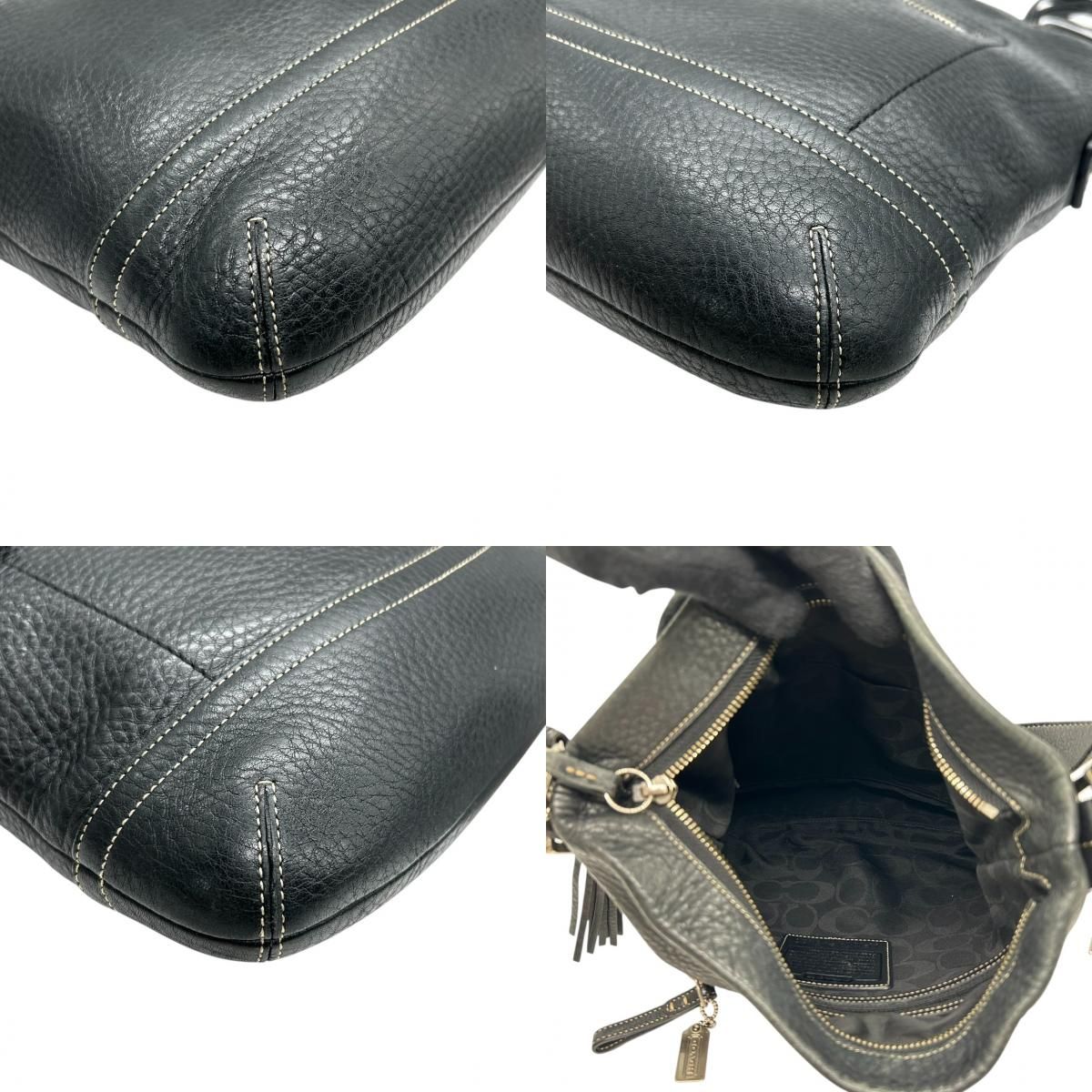 美品 コーチ COACH ショルダーバッグ 斜め掛け クロスボディ レザー 本  