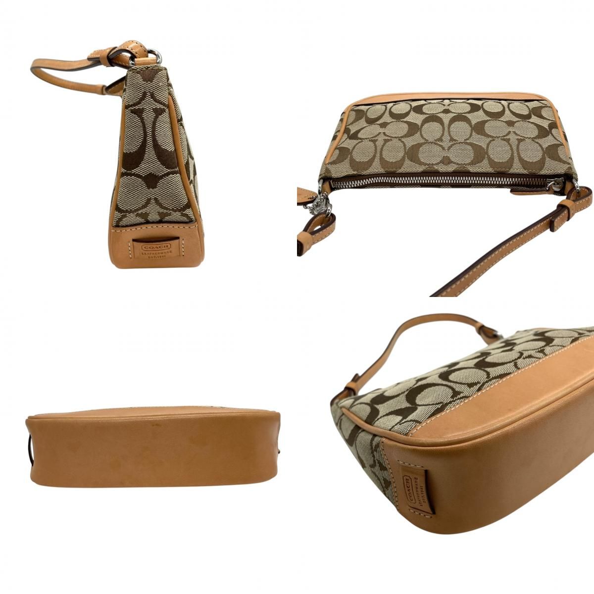 美品 コーチ COACH シグネチャー 6094 ハンドバッグ アクセサリー  