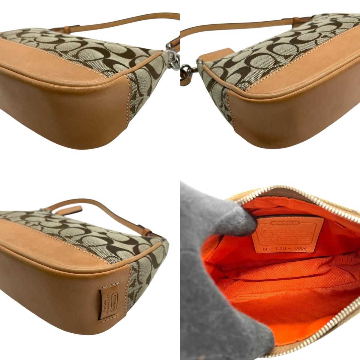 美品 コーチ COACH シグネチャー 6094 ハンドバッグ アクセサリー