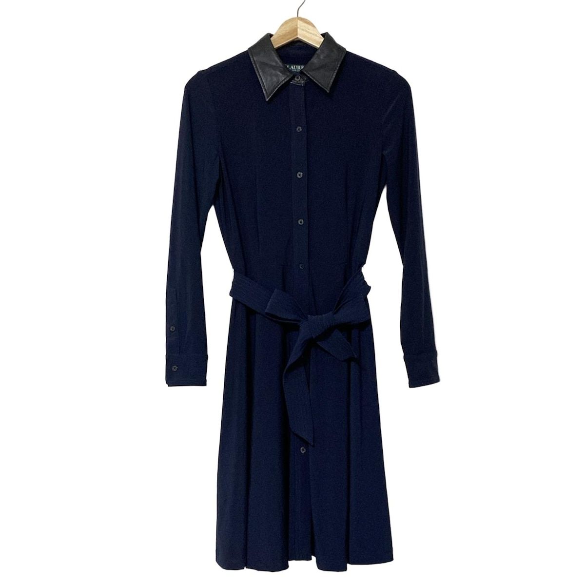 Ralph Lauren ネイビーワンピース Sサイズ ラルフローレン RALPH LAUREN ☆ネイビーxブルー爽やかストライプ♪七