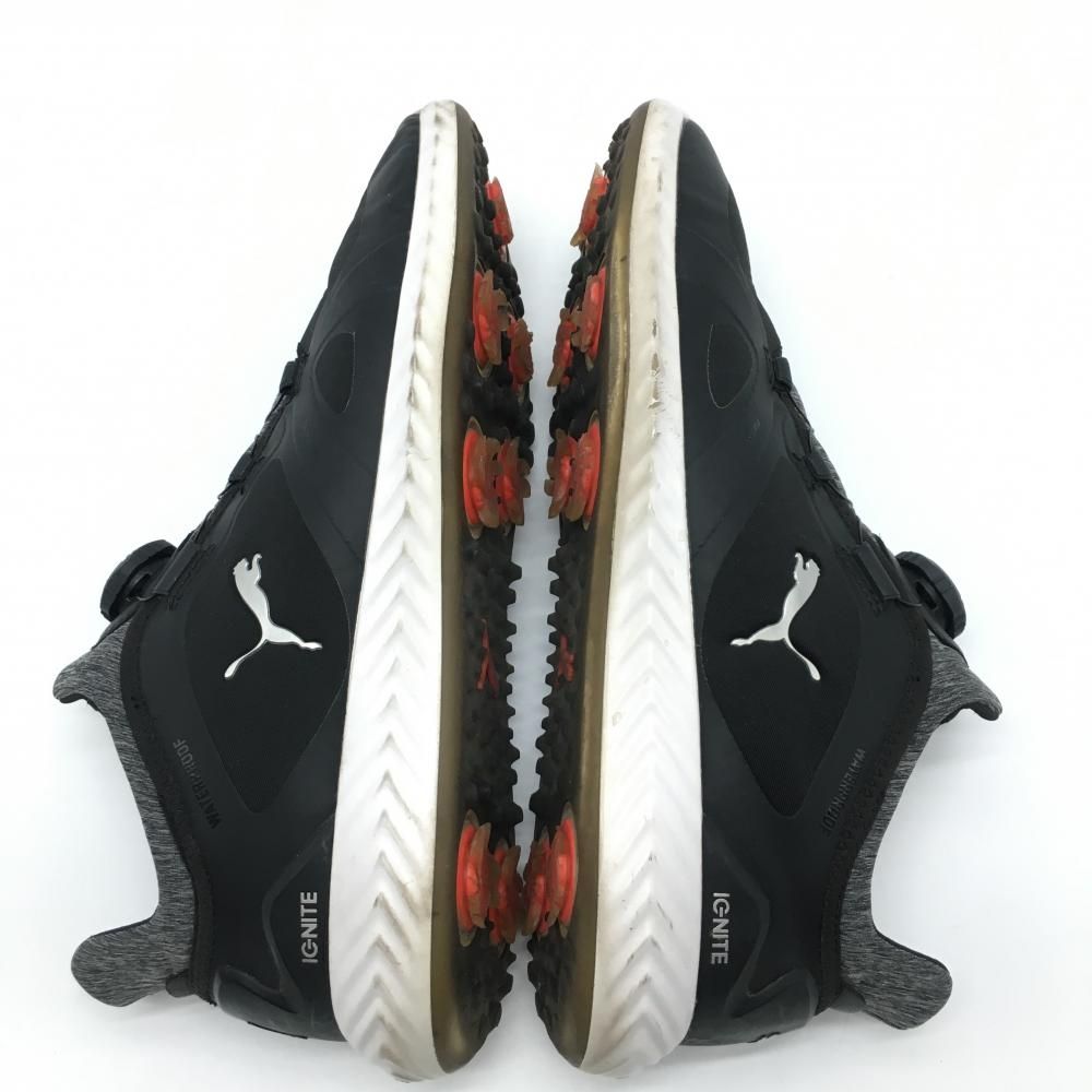 プーマ ゴルフシューズ 黒×杢グレー イグナイト パワーアダプト 190582