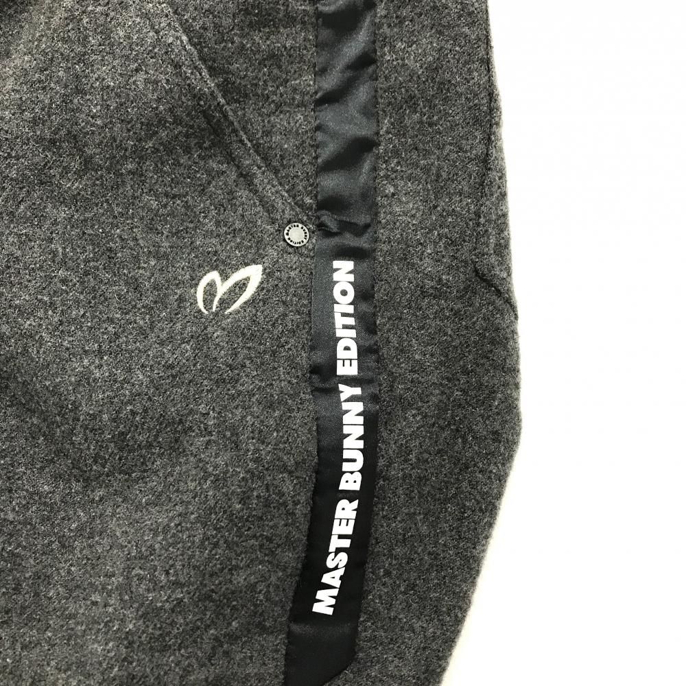 超美品】マスターバニー パンツ グレー×黒 サイド一部切替 ウール混