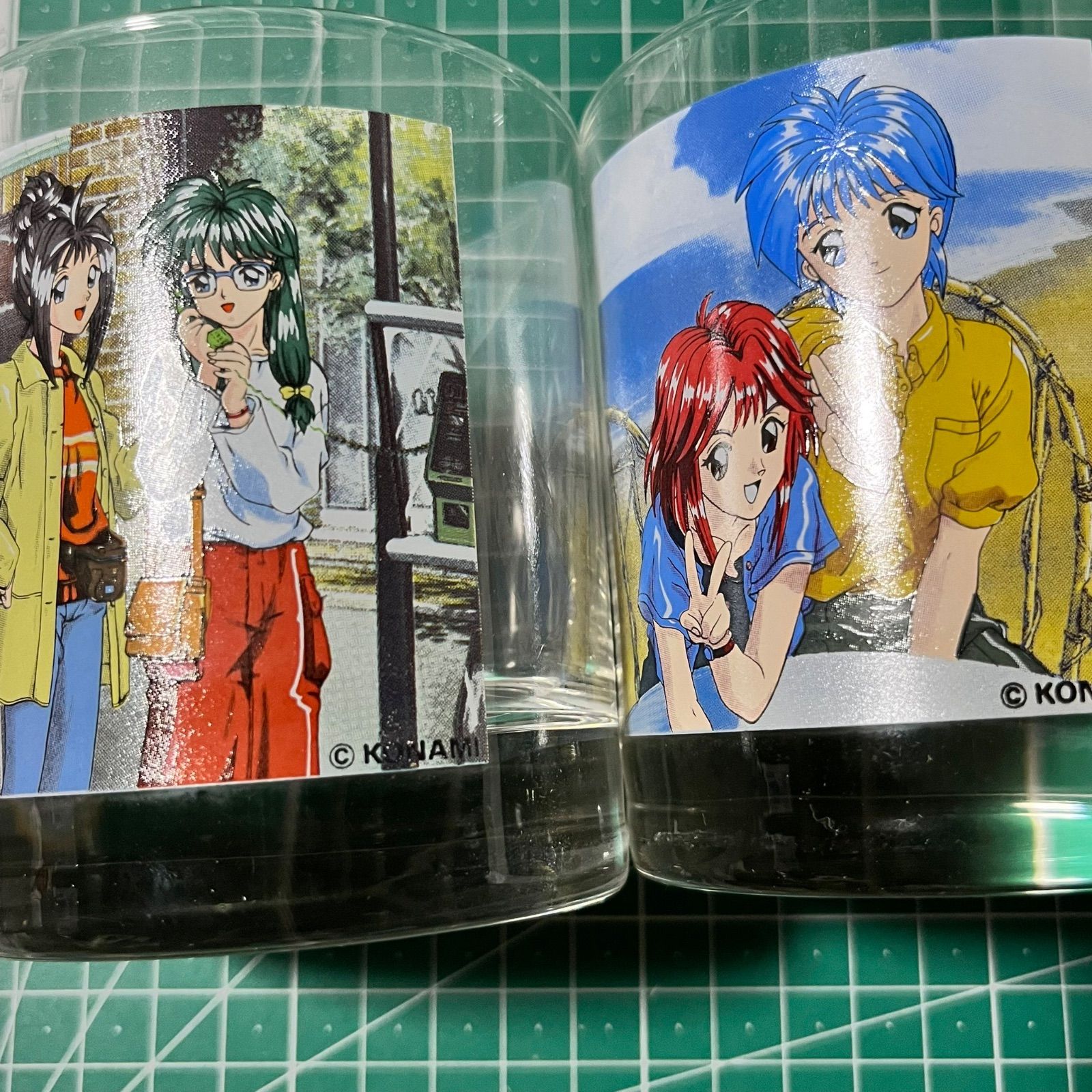 ときめきメモリアル グラスセット 藤崎詩織 美樹原愛 片桐彩子 如月