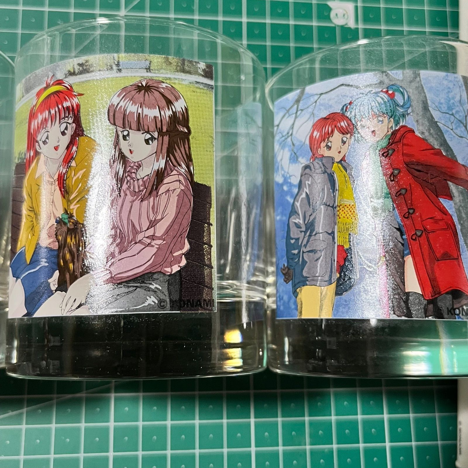 ときめきメモリアル グラスセット 藤崎詩織 美樹原愛 片桐彩子 如月