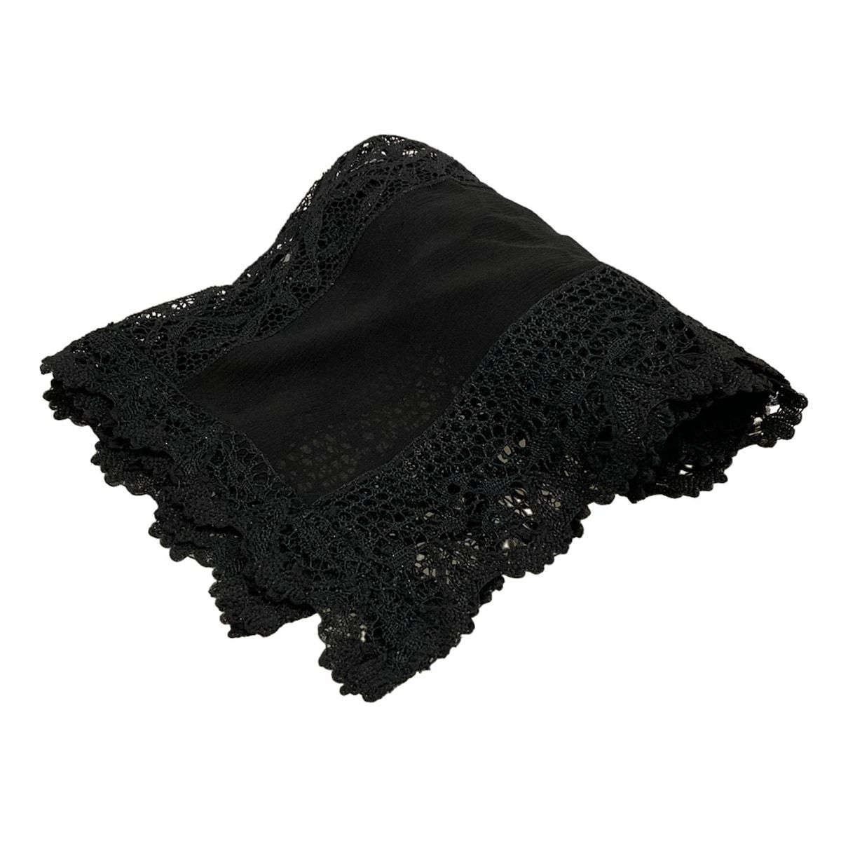 Leilian(レリアン) ストール(ショール)美品 - 黒 レース シルク - メルカリ