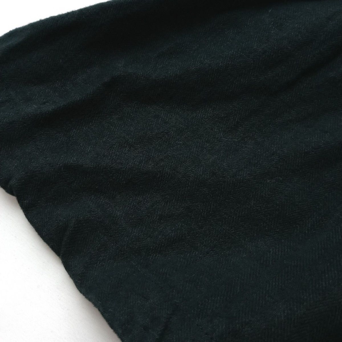 nest Robe ネストローブ くるみボタン 起毛リネンVネックワンピース 麻