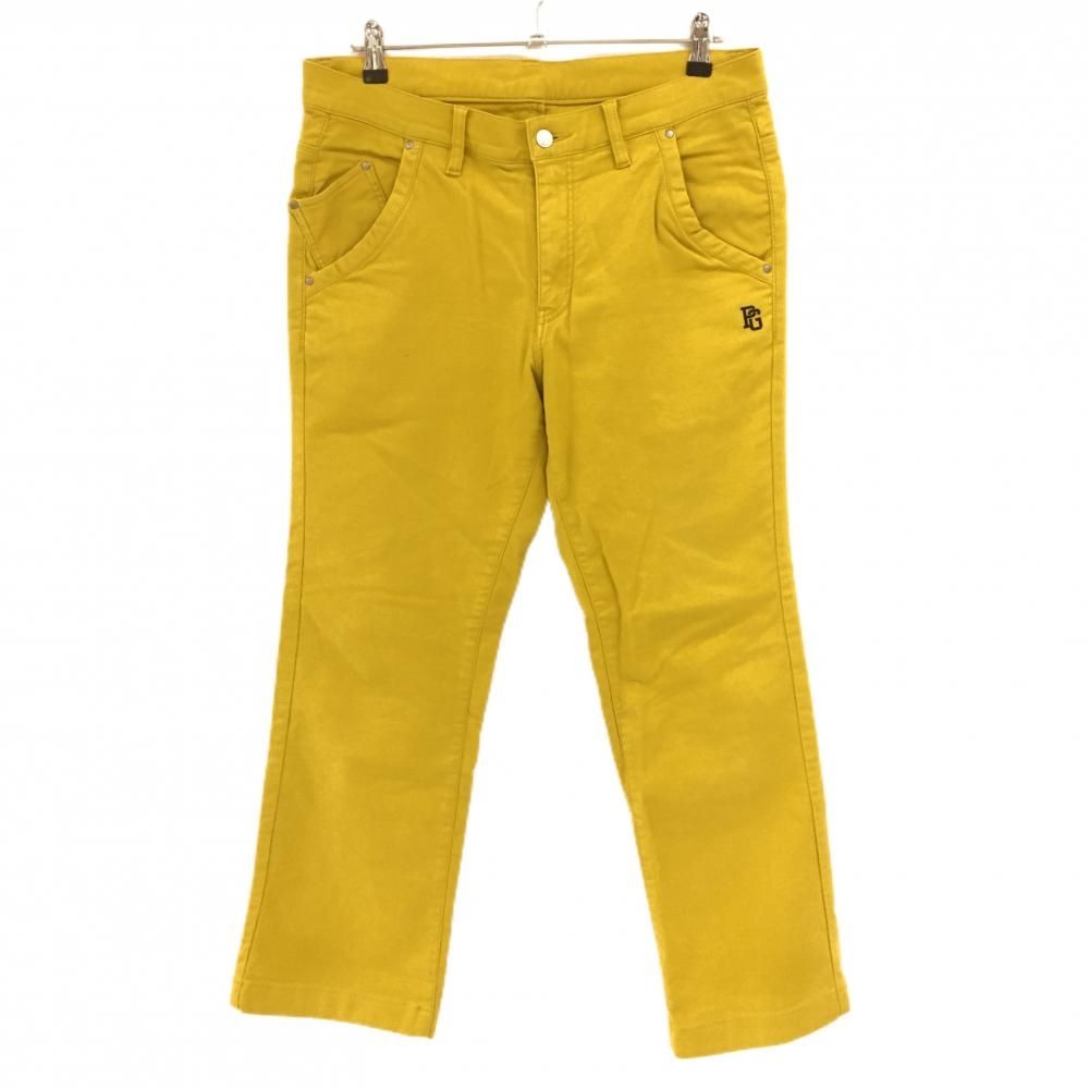 パーリーゲイツ パンツ イエロー系 ロゴ刺しゅう メンズ 6(XL) ゴルフ