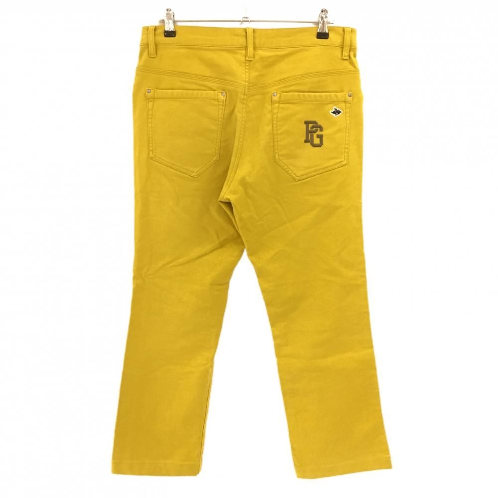 パーリーゲイツ パンツ イエロー系 ロゴ刺しゅう メンズ 6(XL) ゴルフ