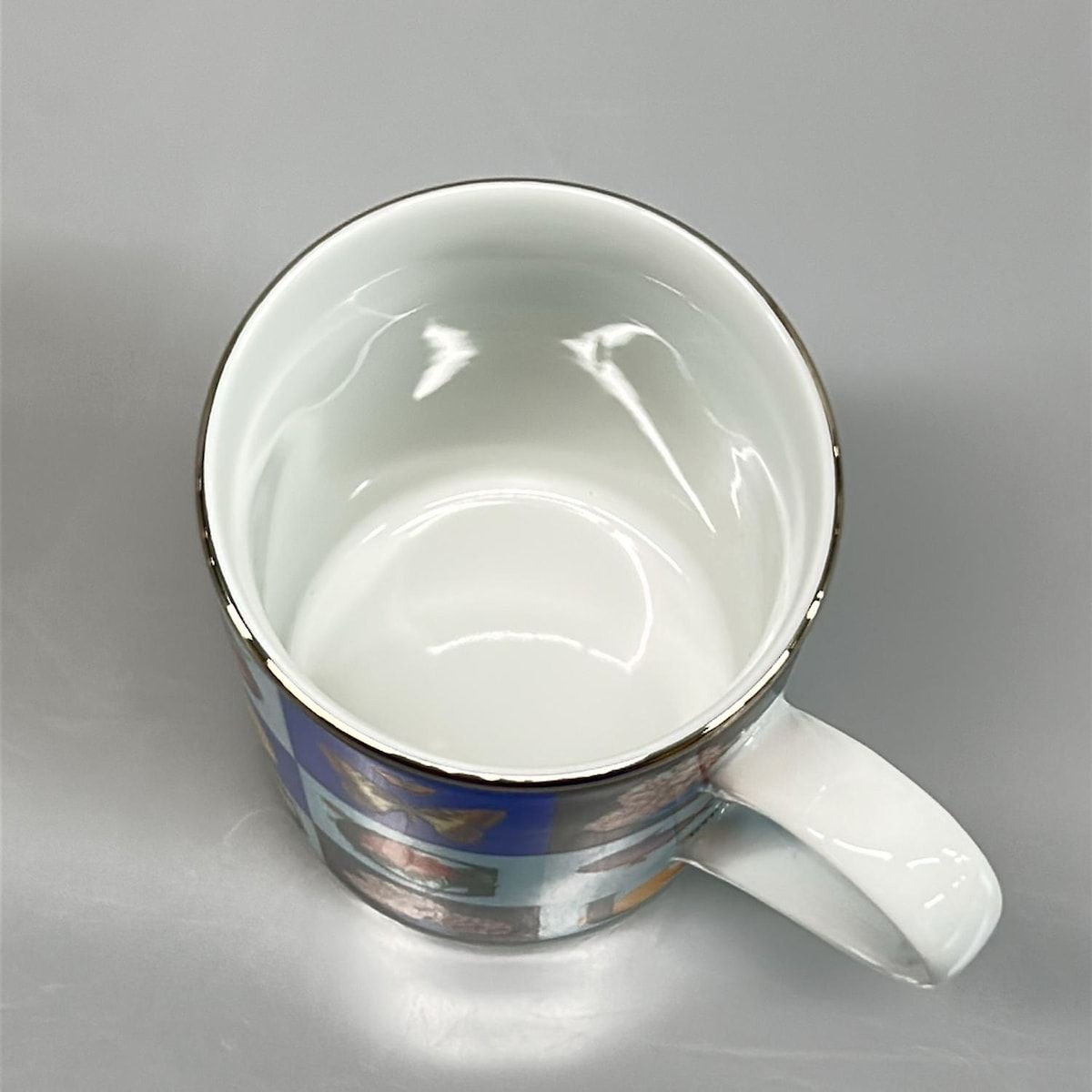 超希少♦️ヴィンテージ グッチ♦️GUCCI♦️カップ&ソーサー３客♦️未使用♦️送料込 GUCCI(グッチ) マグカップ新品同様 - ブルー×ライトブルー×マルチ