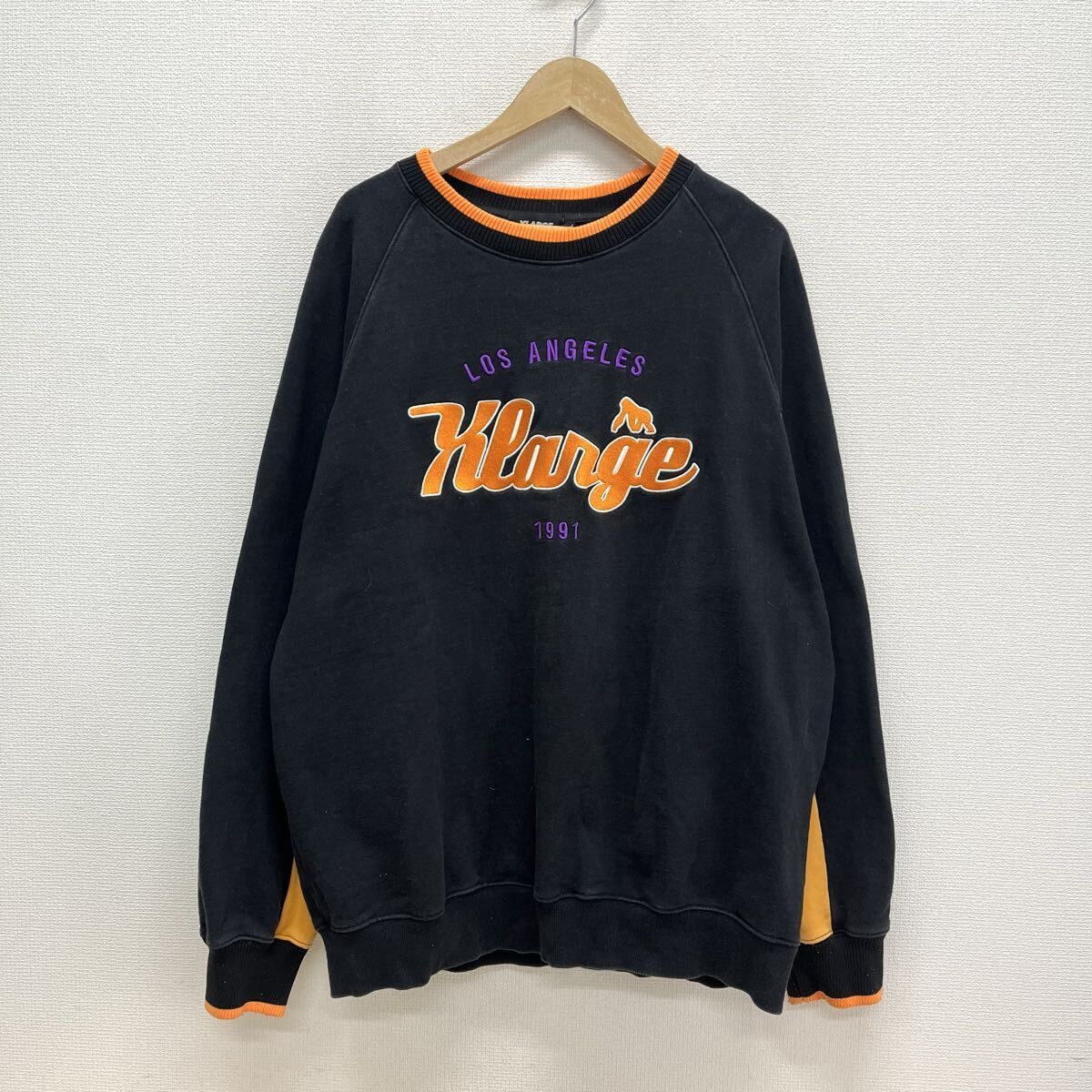 XLARGE エクストララージ 101229012009 TEAM LOGO 2TONE CREWNECK 
