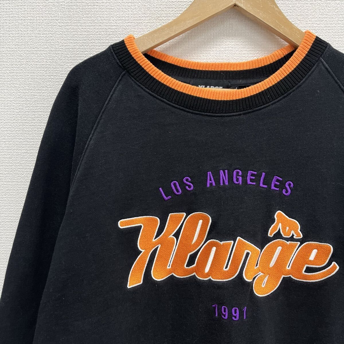 XLARGE エクストララージ 101229012009 TEAM LOGO 2TONE CREWNECK 