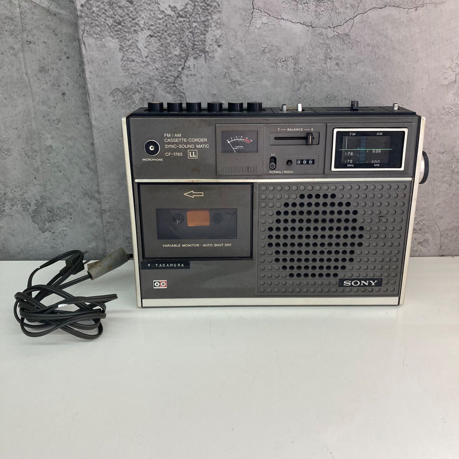 SONY ソニー FM/AM カセットレコーダー 2BANDS SYNC-SOUND MATIC CF