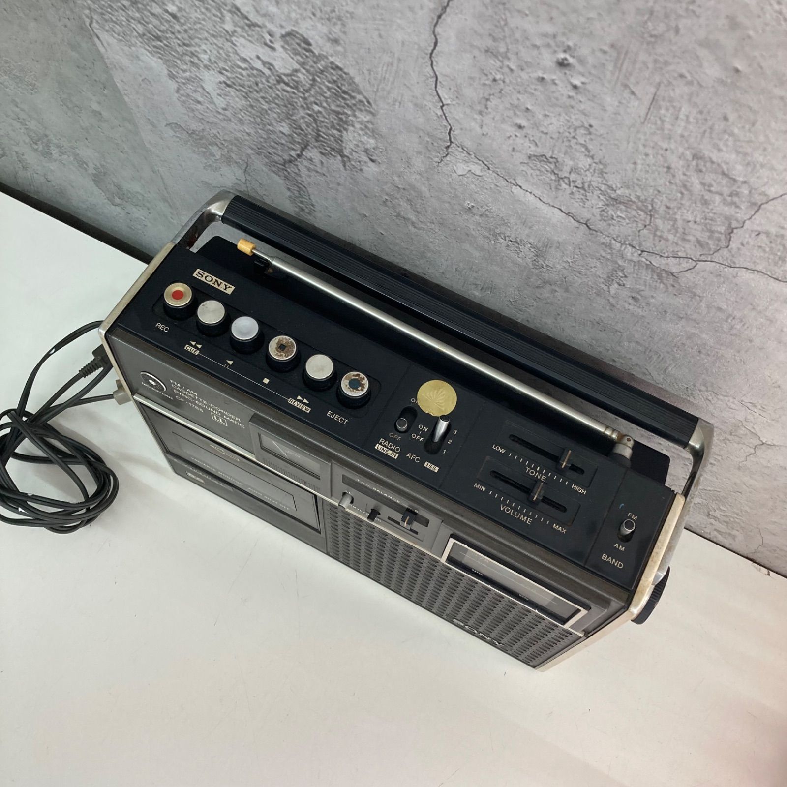 SONY ソニー FM/AM カセットレコーダー 2BANDS SYNC-SOUND MATIC CF