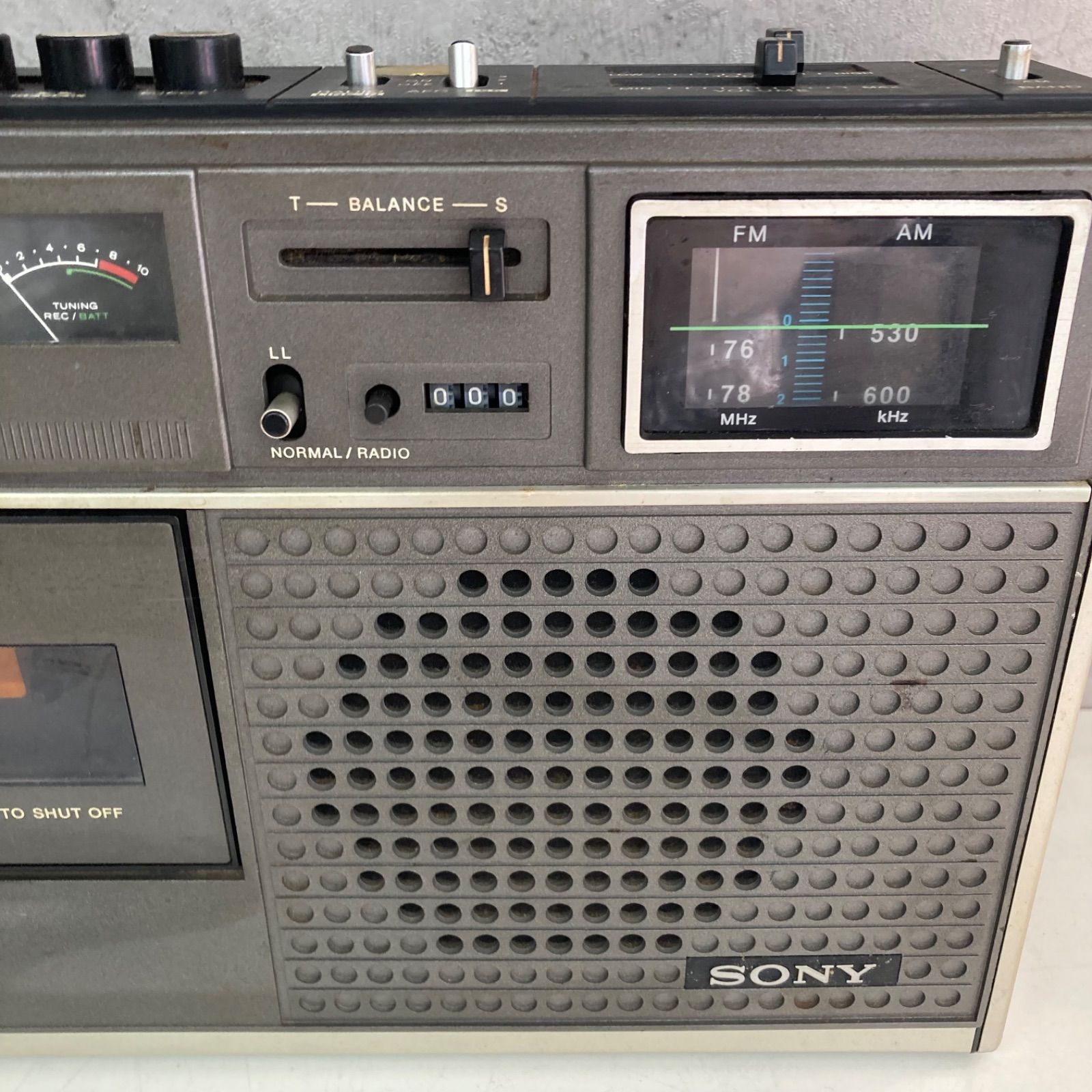 SONY ソニー FM/AM カセットレコーダー 2BANDS SYNC-SOUND MATIC CF