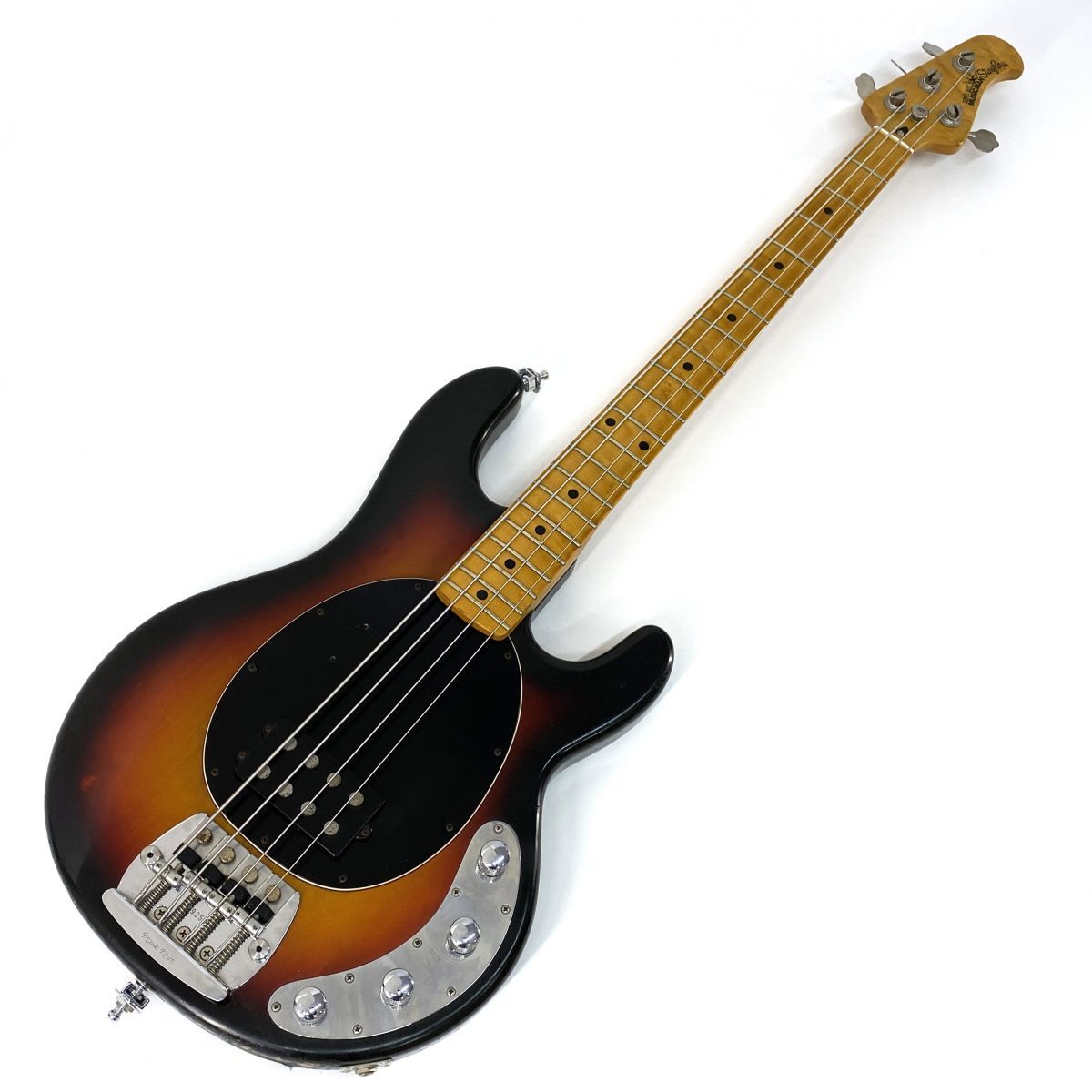 【美品】ミュージックマン エレキベース 黒×金 アーム付き MUSICMAN】ミュージックマン『エレキベース』StingRay EX 2000年製 1