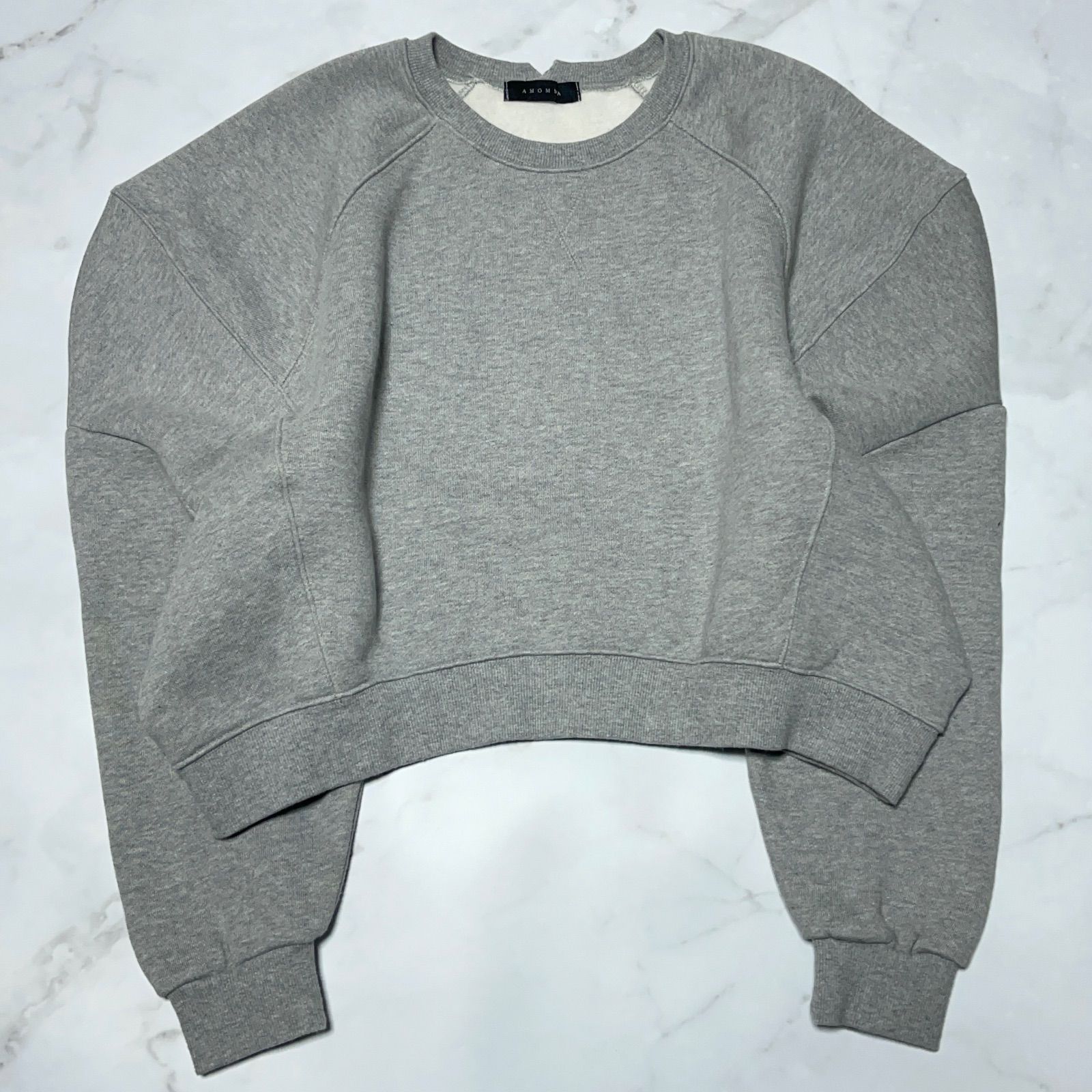 アモマ AMOMMA パフスリーブ スウェット PUFF SLEEVE SWEAT グレー