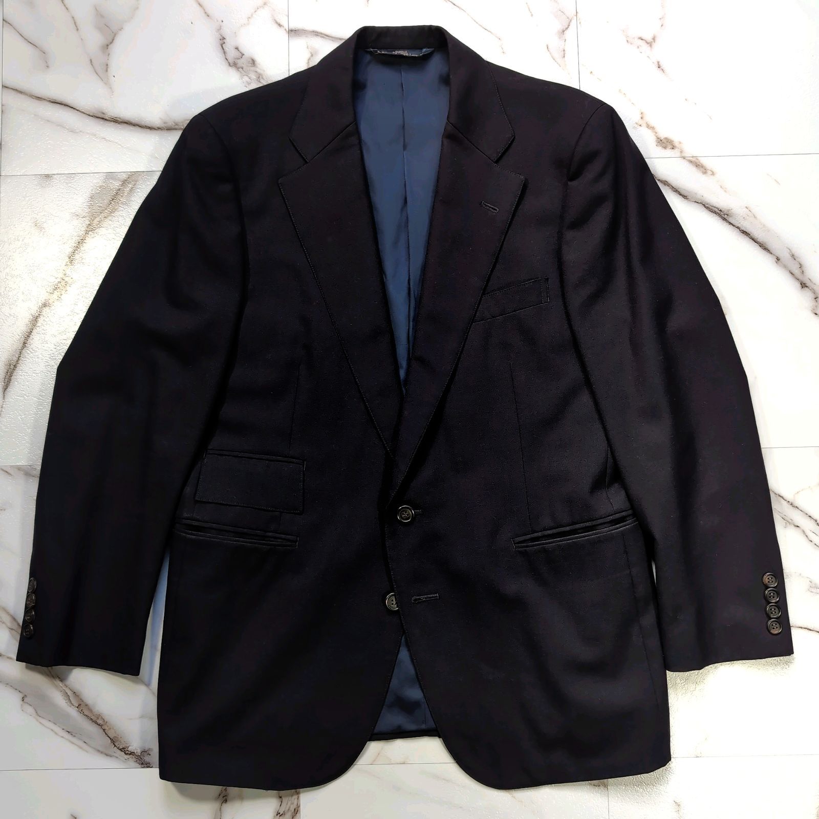 80~90s Polo by Ralph Lauren ウール 総裏 テーラードジャケット 3角