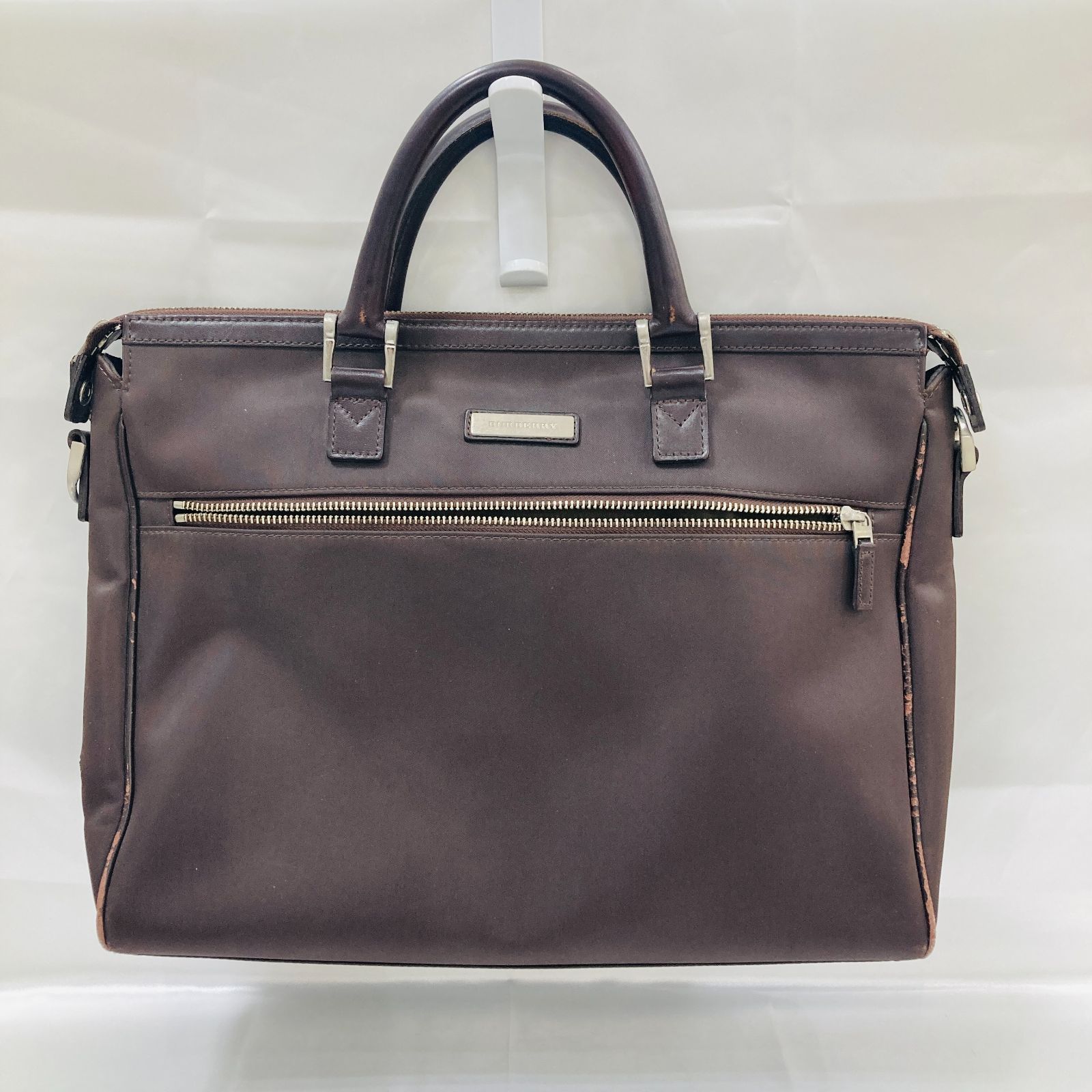 BURBERRY バーバリー ブリーフケース ビジネスバッグ PVC ブラウン A【ビジネスバッグ】Burberry バーバリー 通勤カバン ブリーフケース