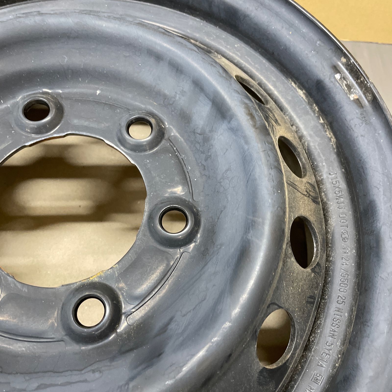 15インチ 5.5J 日産純正スチールホイール4本セット - メルカリ