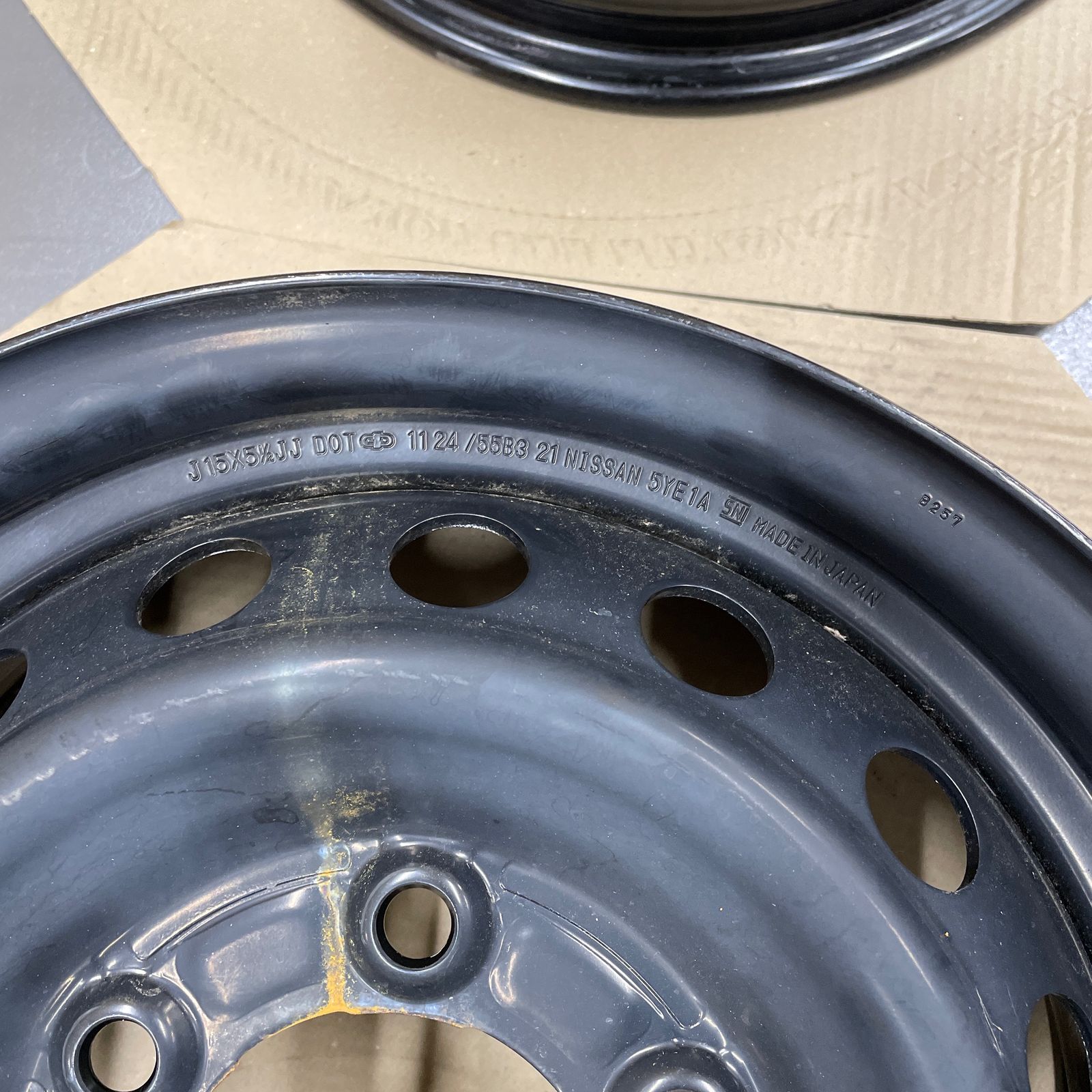 15インチ 5.5J 日産純正スチールホイール4本セット - メルカリ