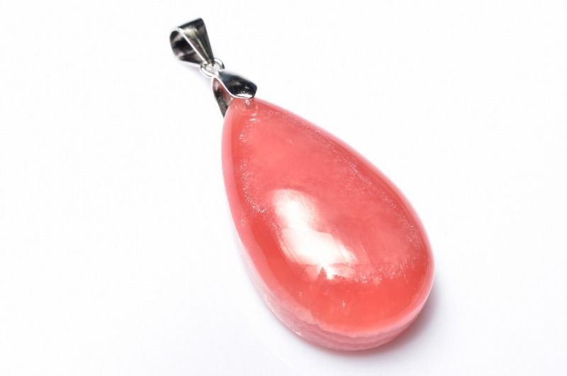 1点物】シルバー925◇高品質 インカローズ 29x17mm ドロップ