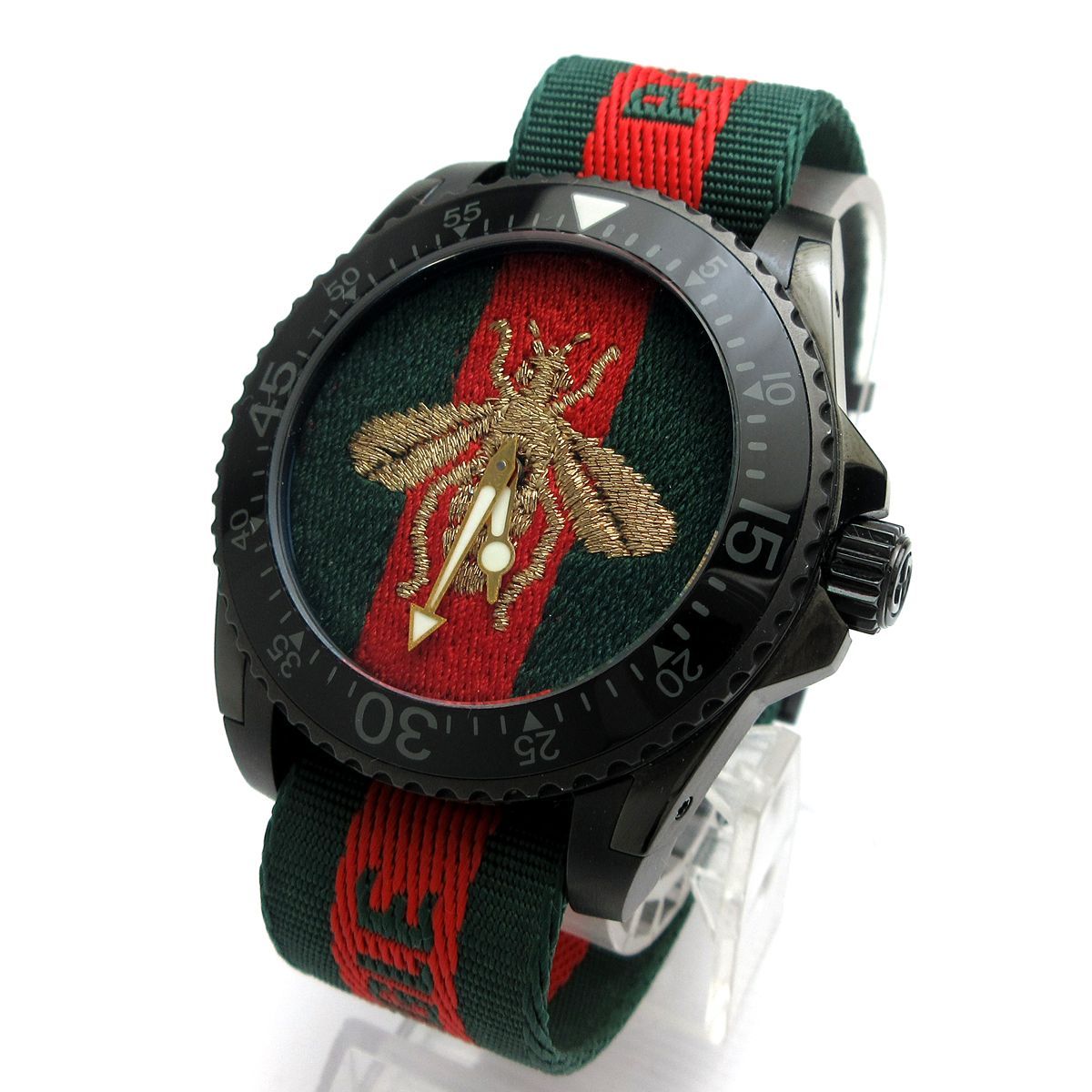【値下げ可能】GUCCI グッチ ダイブ 蜂 ビー メンズ ブラック 黒 GUCCI グッチ ダイブ 蜂 ビー メンズ ブラック 黒 シェリー 136.2 時計
