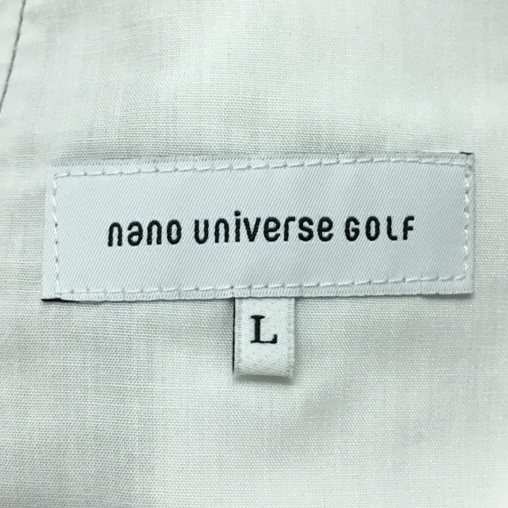 美品】ナノユニバースゴルフ パンツ グレー シリコンロゴ メンズ L