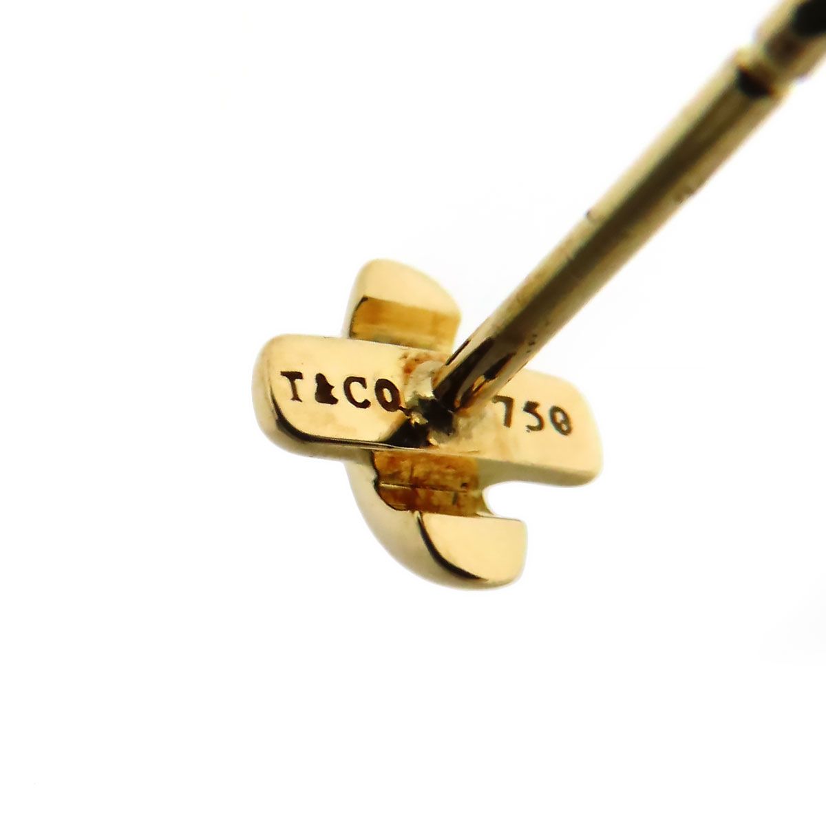 ティファニー クロスステッチ ピアス 750 (K18YG) レディース