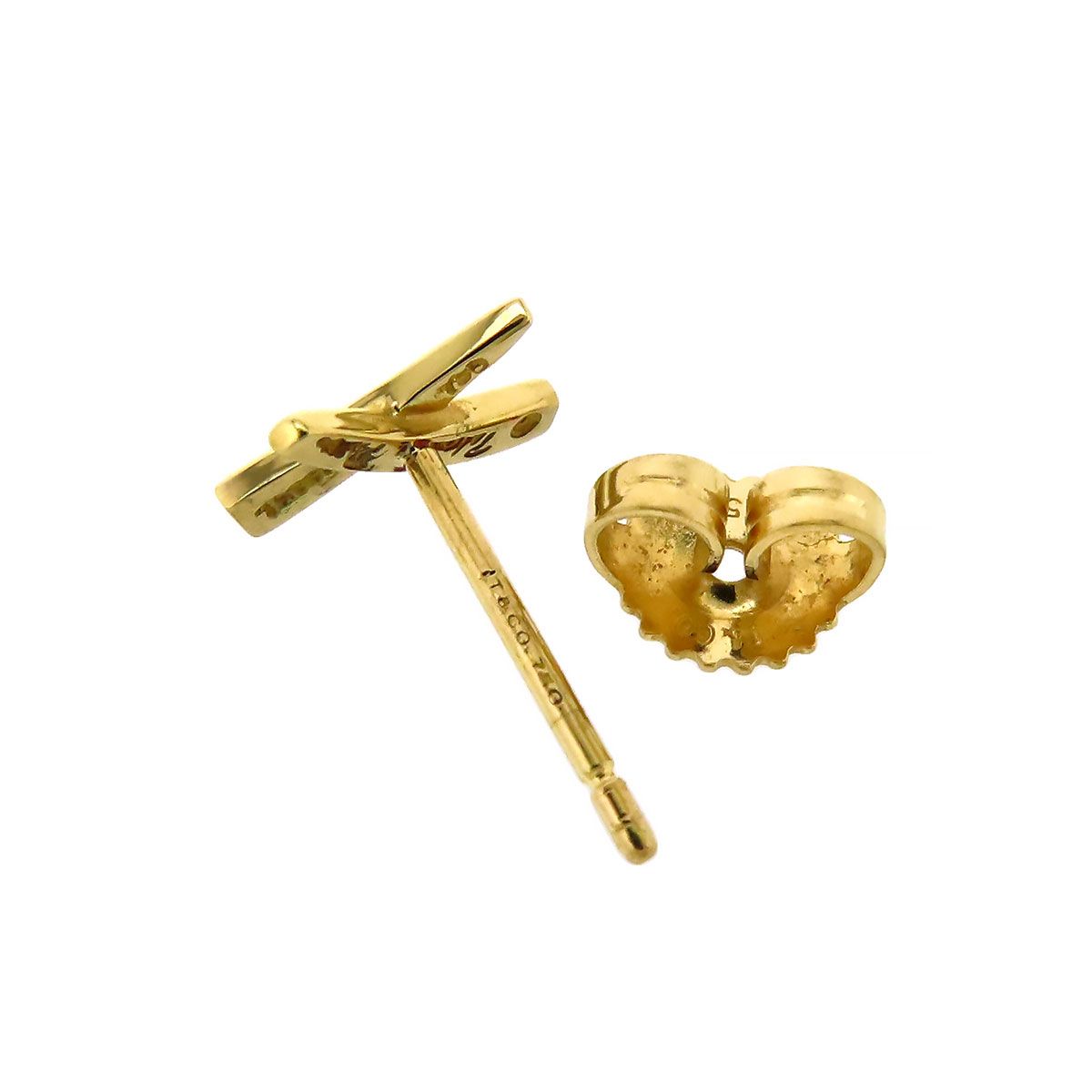 TIFFANY ティファニー K18YG キス ピアス 片耳用 6007 ティファニー キス ピアス 片耳用 750 (K18YG) レディース TIFFANY&Co