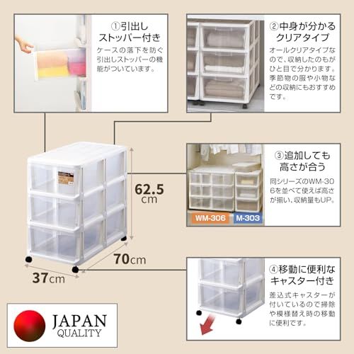 迅速に発送】天馬(Tenma) たくさん収納できる衣装ケース 日本製 押入れ