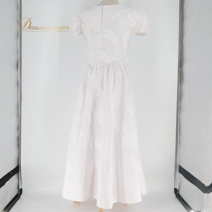 フラダンス 衣装 ワンピース ドレス ムームーファクトリー ホワイト系