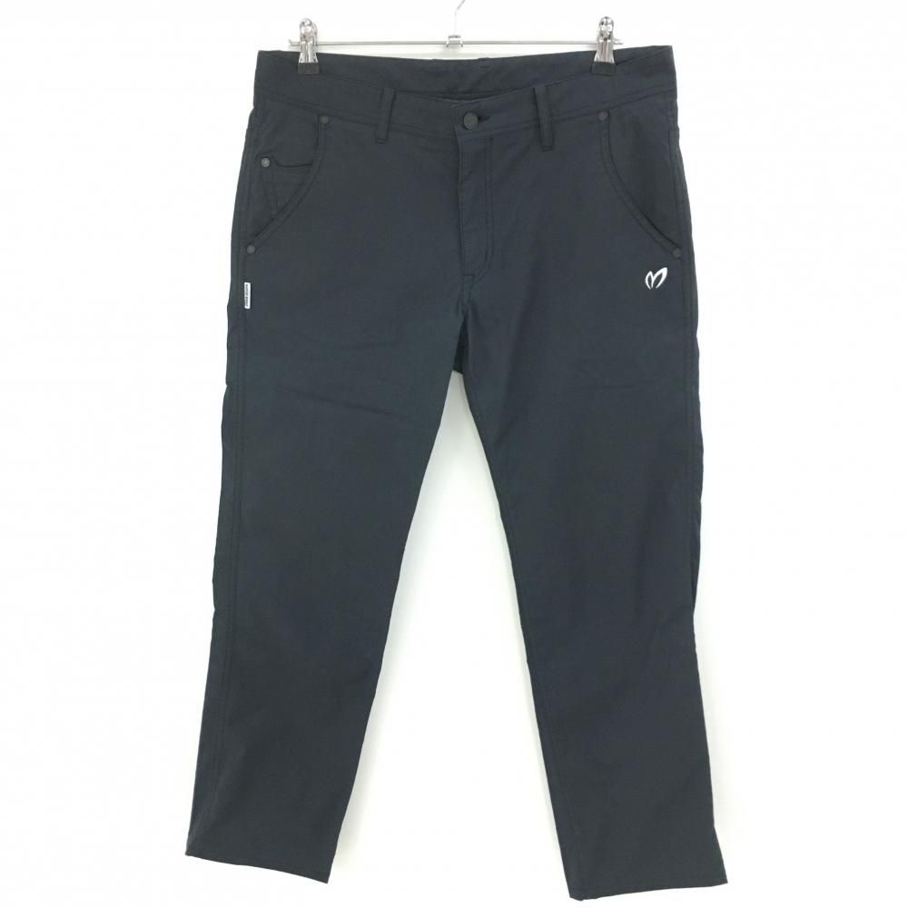美品】マスターバニー パンツ 黒 ロゴ刺しゅう メンズ 6(XL) ゴルフ