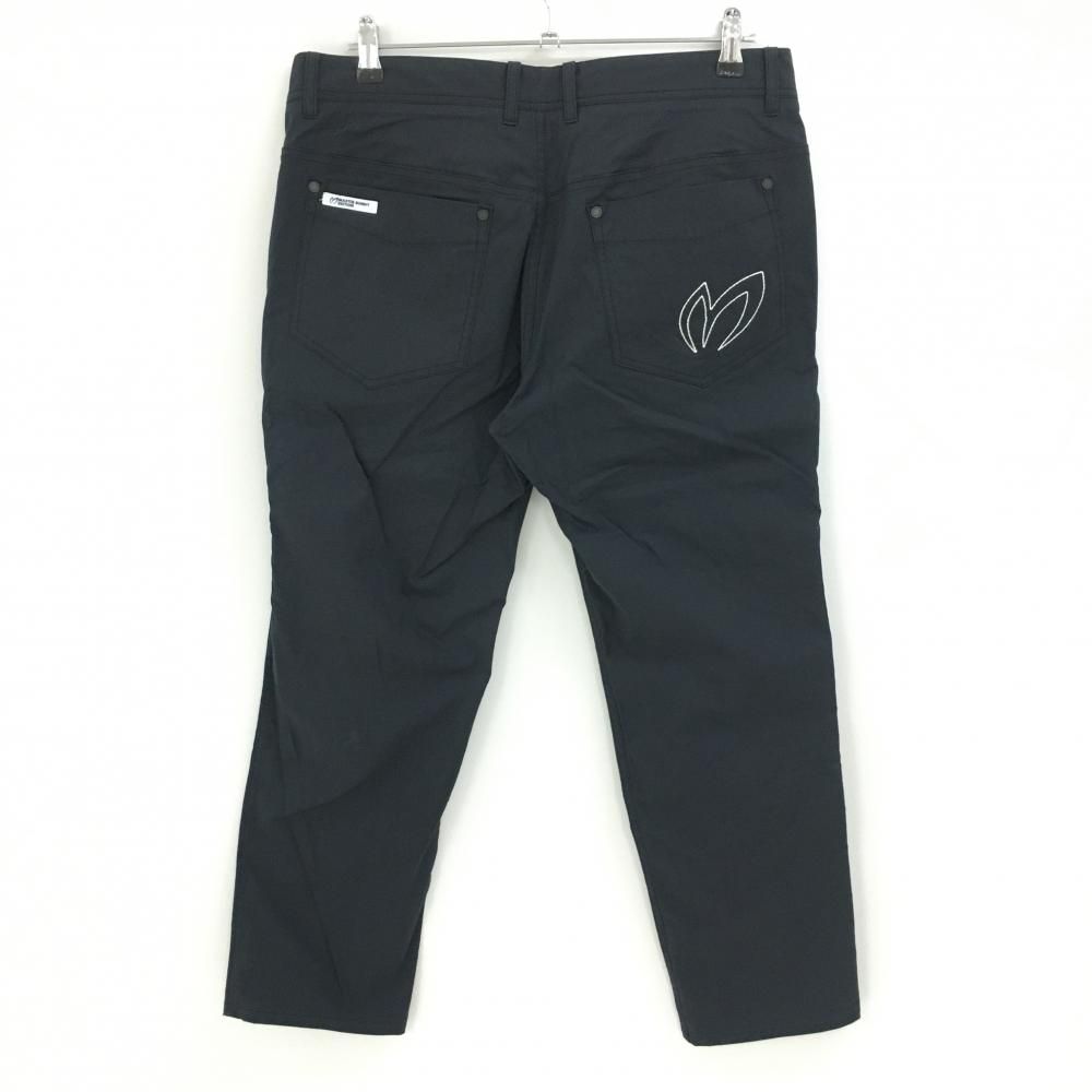 未使用タグ付き【マスターバニー】メンズゴルフパンツ 美品】マスターバニー パンツ 黒 ロゴ刺しゅう メンズ 6(XL) ゴルフ