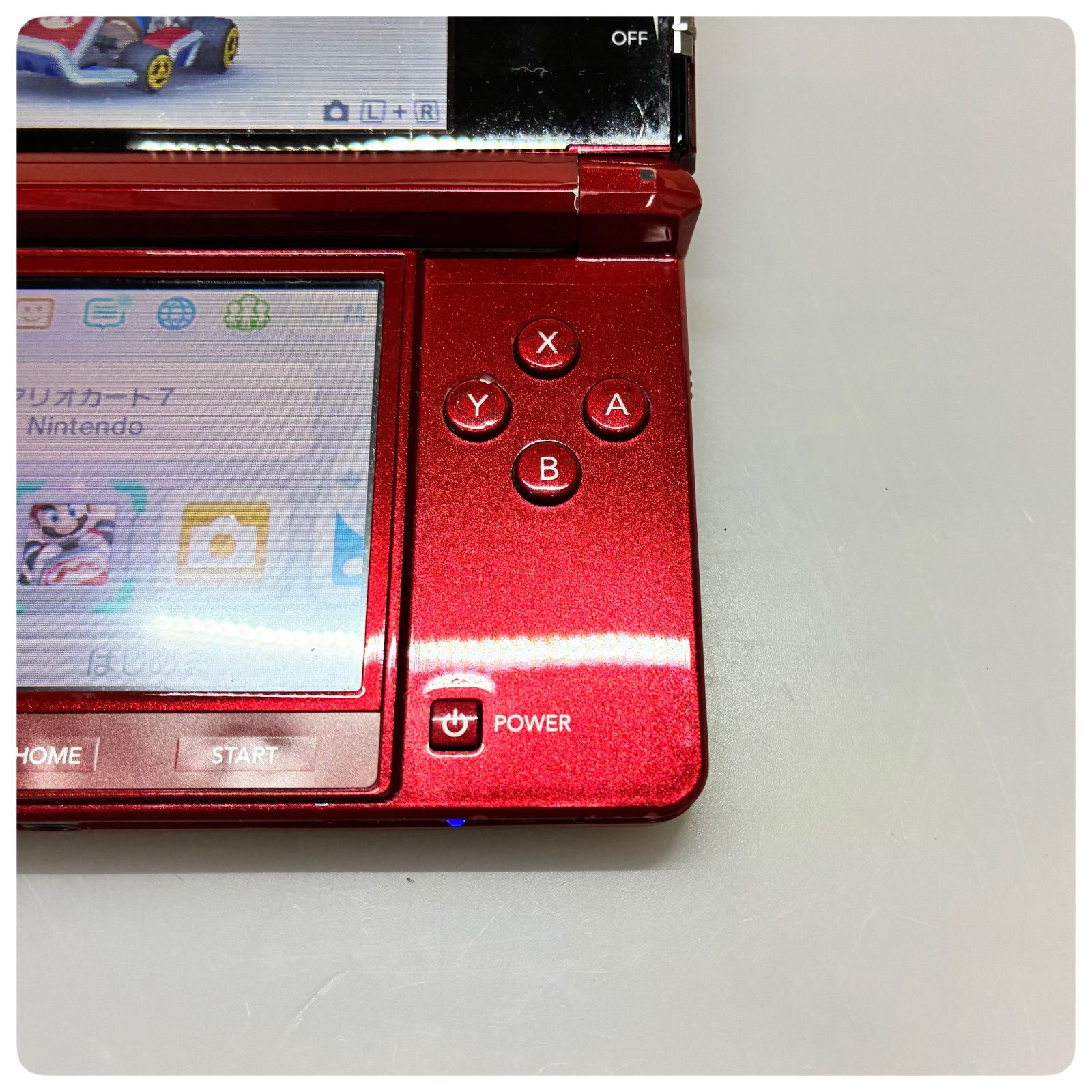 動作確認済み】Nintendo 3DS フレアレッド 動作確認済 ニンテンドー3DS