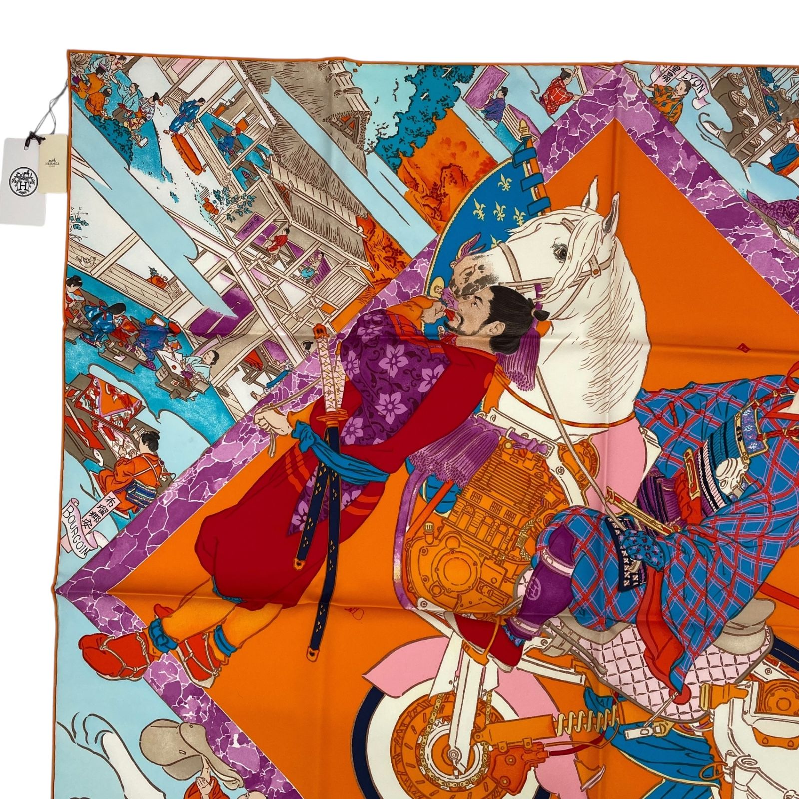 未使用品 HERMES エルメス スカーフ カレ90 シルク100％ Les Artisans 
