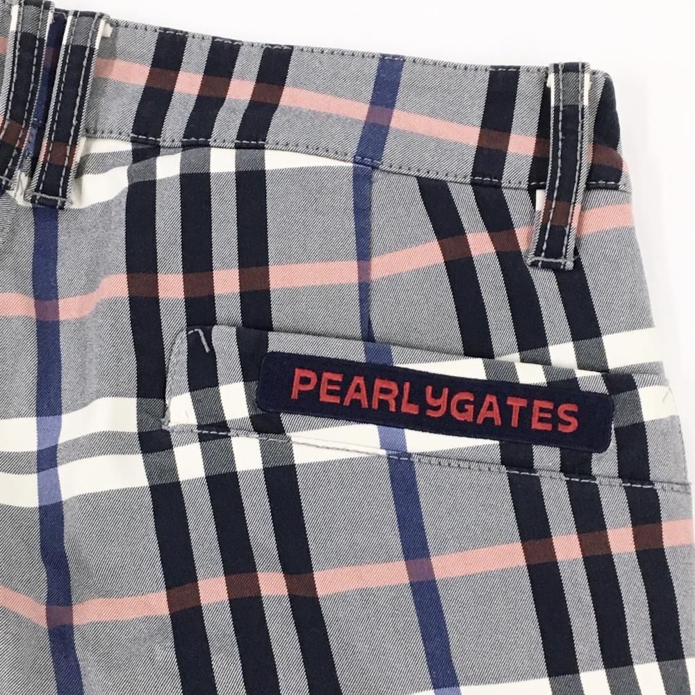 美品 パーリーゲイツ ゴルフパンツ チェック グレー 6 LL 30周年 809