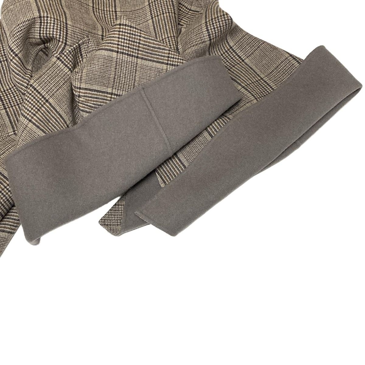 drawerドゥロワー　ウールケヌキリバーシブルコート　グレー　38 24aw Drawer ドゥロワー ケヌキリバーシブルコート グレー 38 - メルカリ