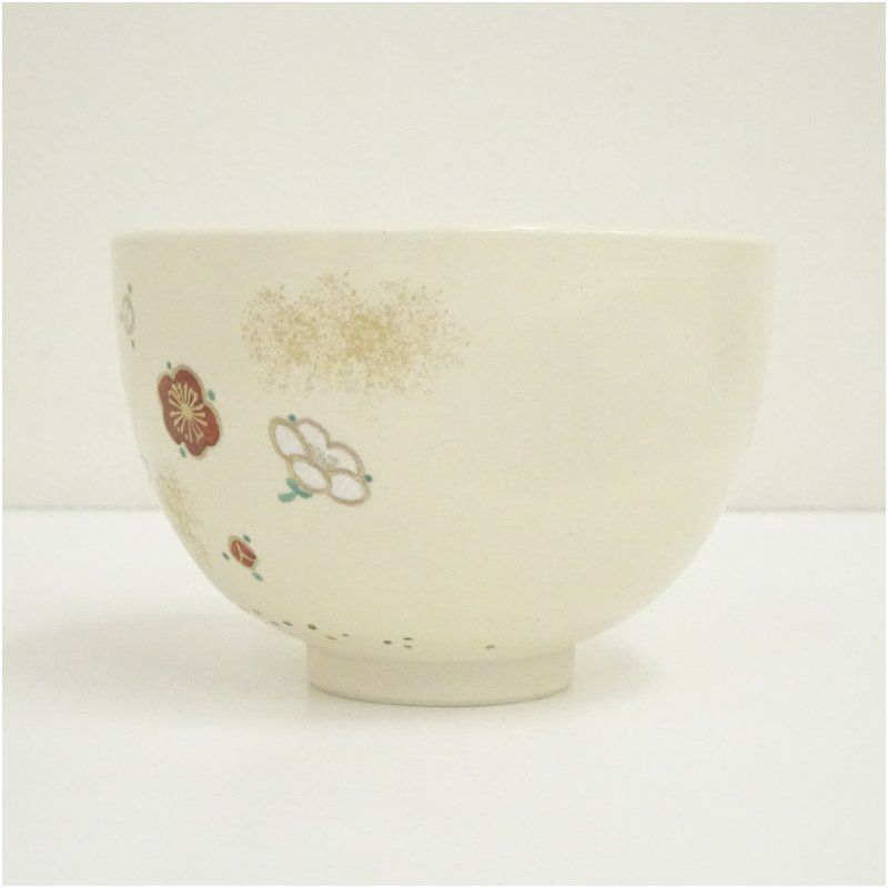 京焼 利昇窯造 三番叟茶碗（共箱） 茶道 抹茶 おしゃれ 抹茶茶碗 抹茶