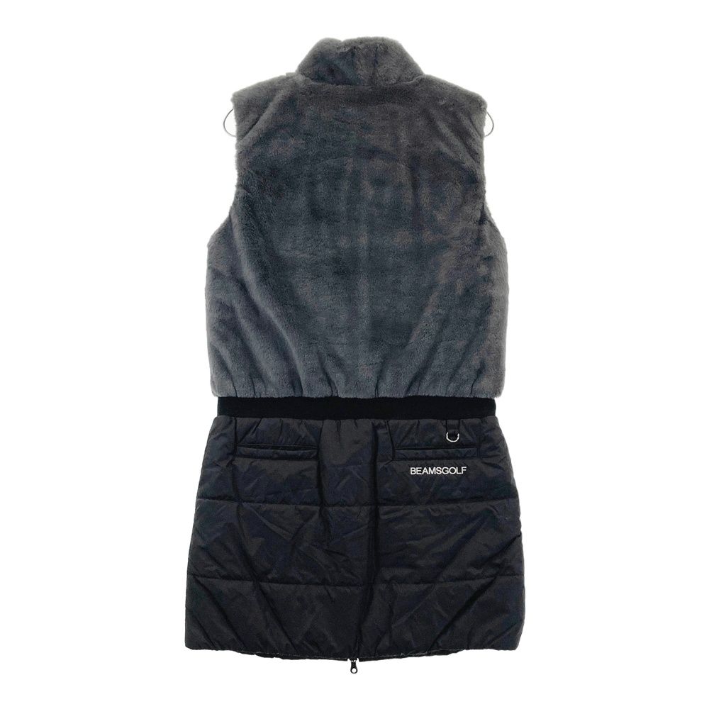 サイズ：L BEAMS GOLF ビームスゴルフ ボア切替 中綿 ジップワンピース