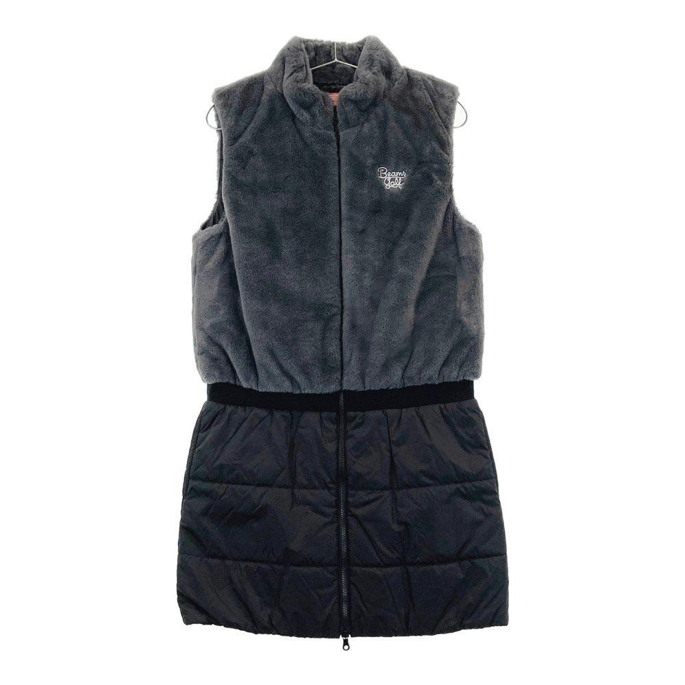 サイズ：L BEAMS GOLF ビームスゴルフ ボア切替 中綿 ジップワンピース