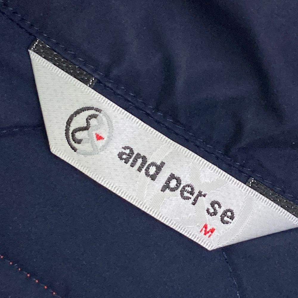 サイズ：M AND PER SE アンパスィ 中綿 ノースリーブワンピース ベスト